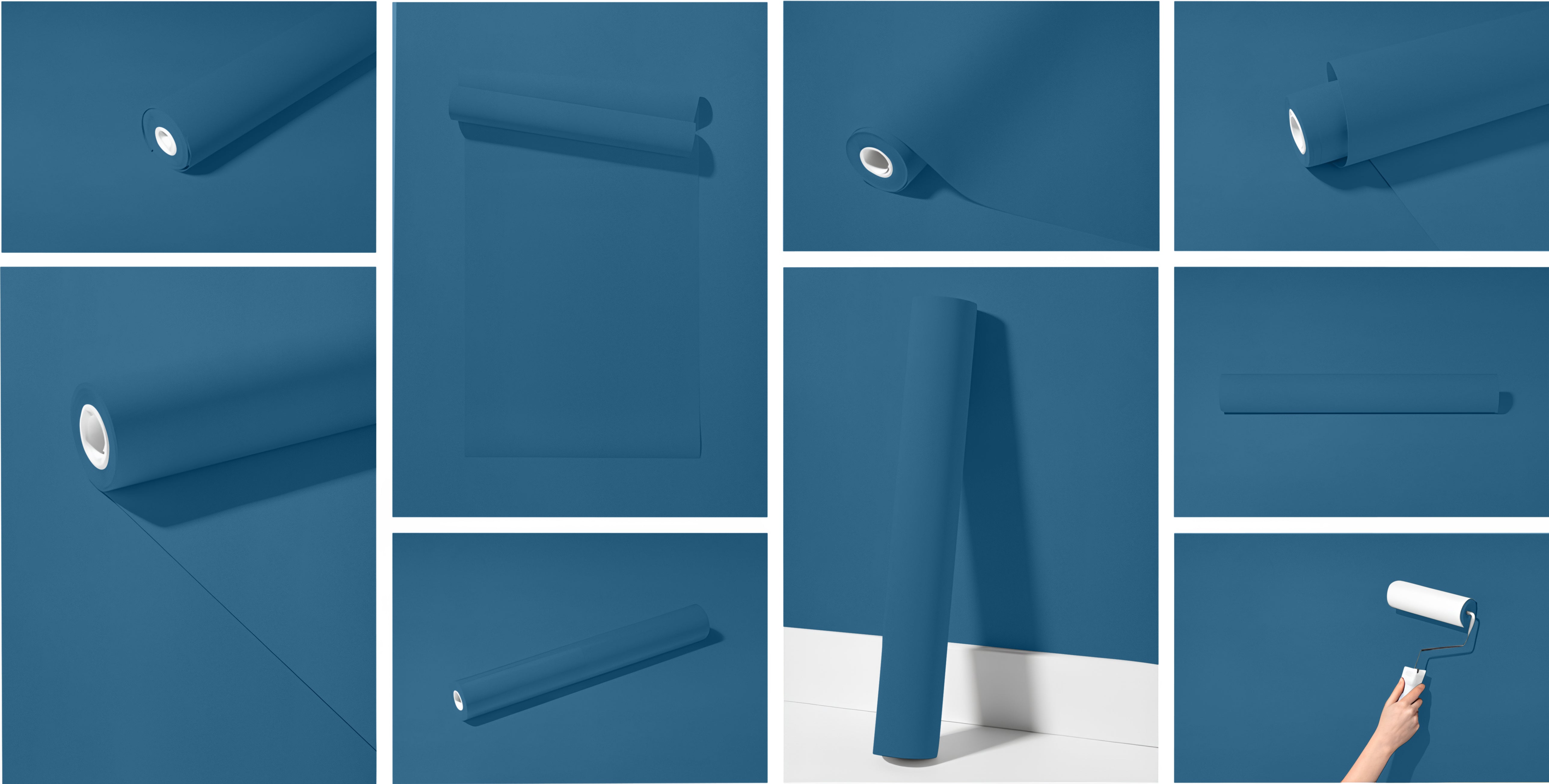 Peel & Stick Removable Re-usable Paint - Color RAL 5007 Brillant Blue - offRAL™ - RALRAW LLC, USA