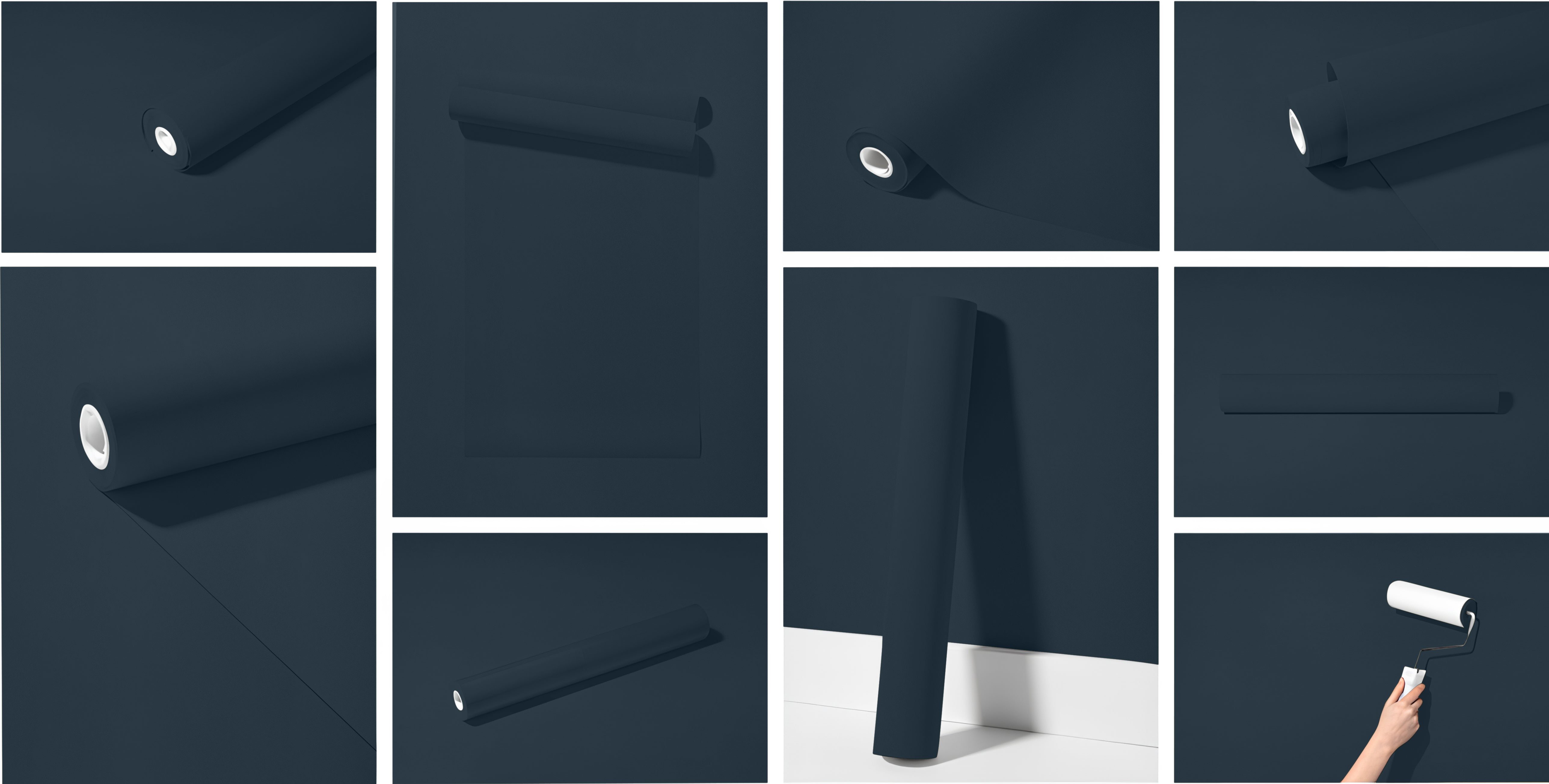 Peel & Stick Removable Re-usable Paint - Color RAL 5008 Grey Blue - offRAL™ - RALRAW LLC, USA