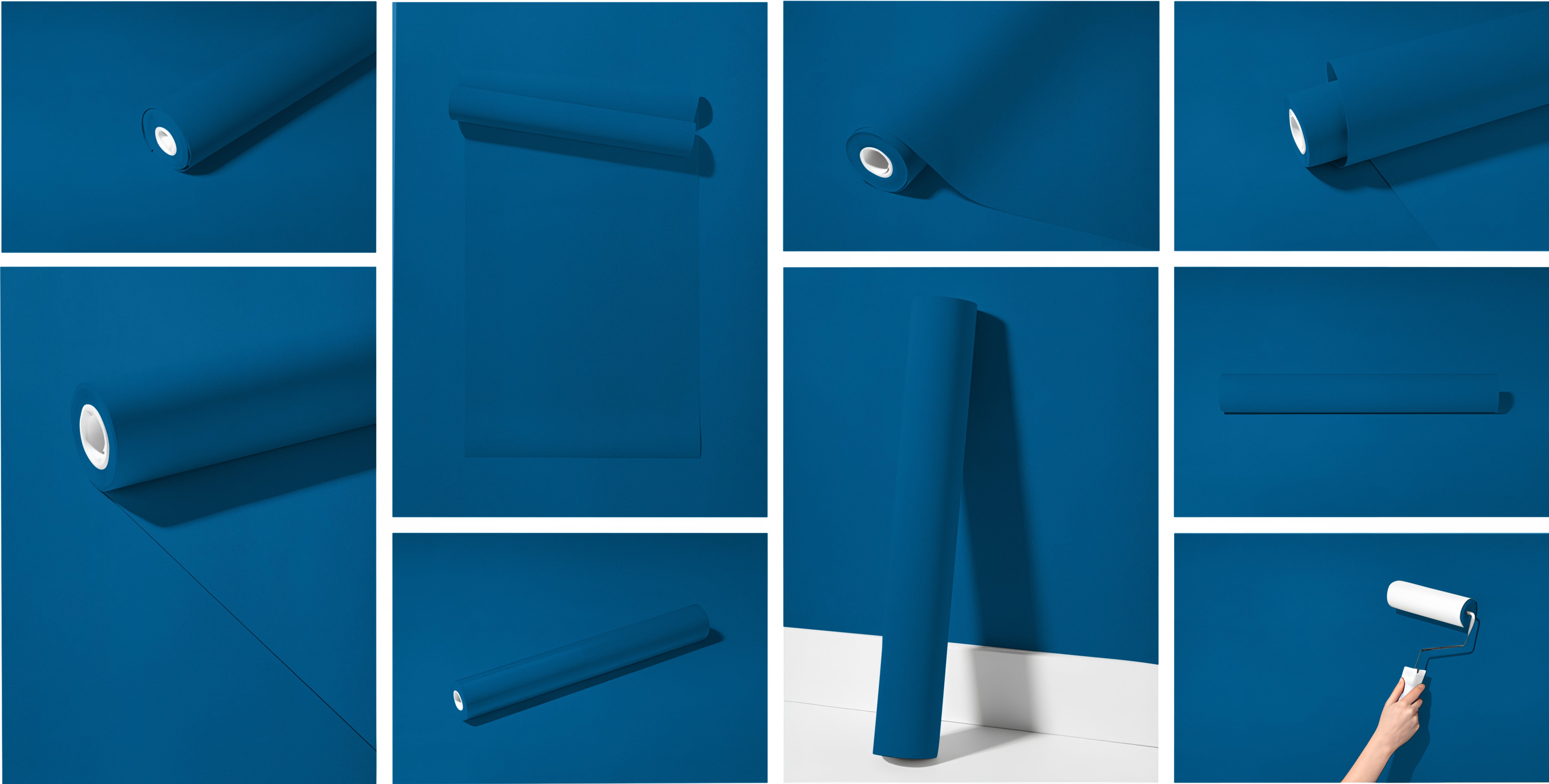 Peel & Stick Removable Re-usable Paint - Color RAL 5017 Traffic Blue - offRAL™ - RALRAW LLC, USA