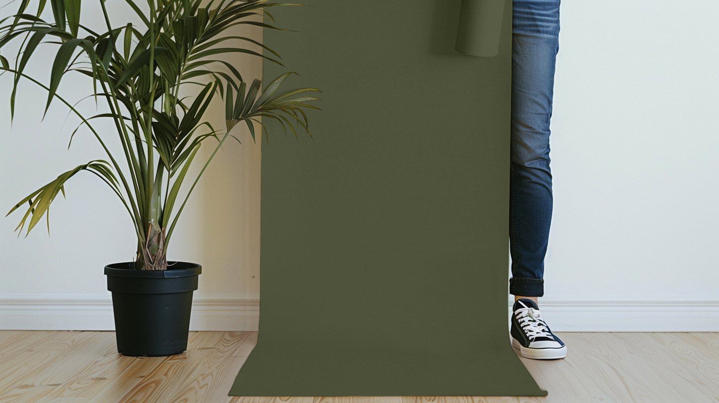 Peel & Stick Removable Re-usable Paint - Color RAL 6003 Olive Green - offRAL™ - RALRAW LLC, USA