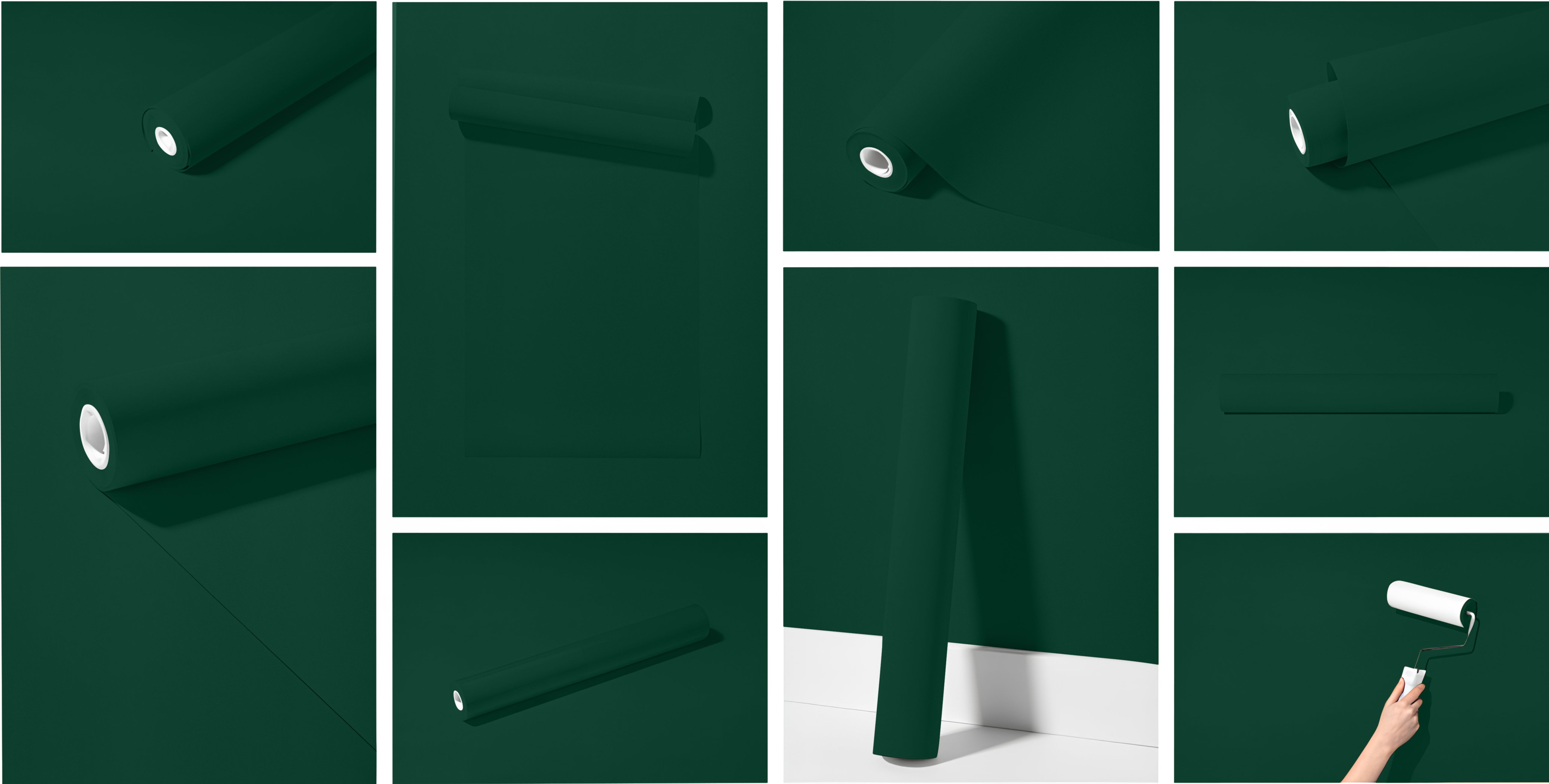 Peel & Stick Removable Re-usable Paint - Color RAL 6005 Moss Green - offRAL™ - RALRAW LLC, USA