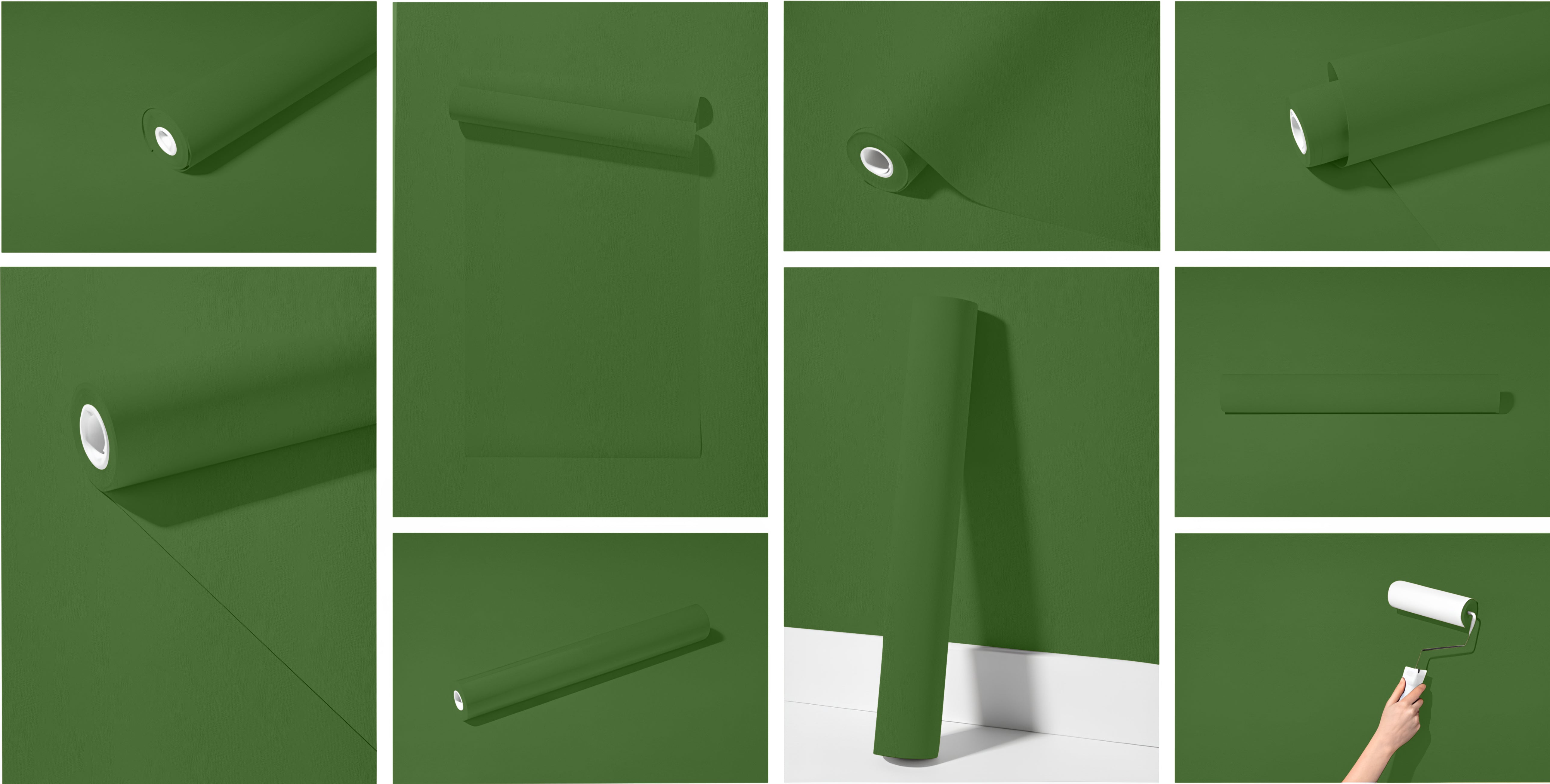 Peel & Stick Removable Re-usable Paint - Color RAL 6010 Grass Green - offRAL™ - RALRAW LLC, USA