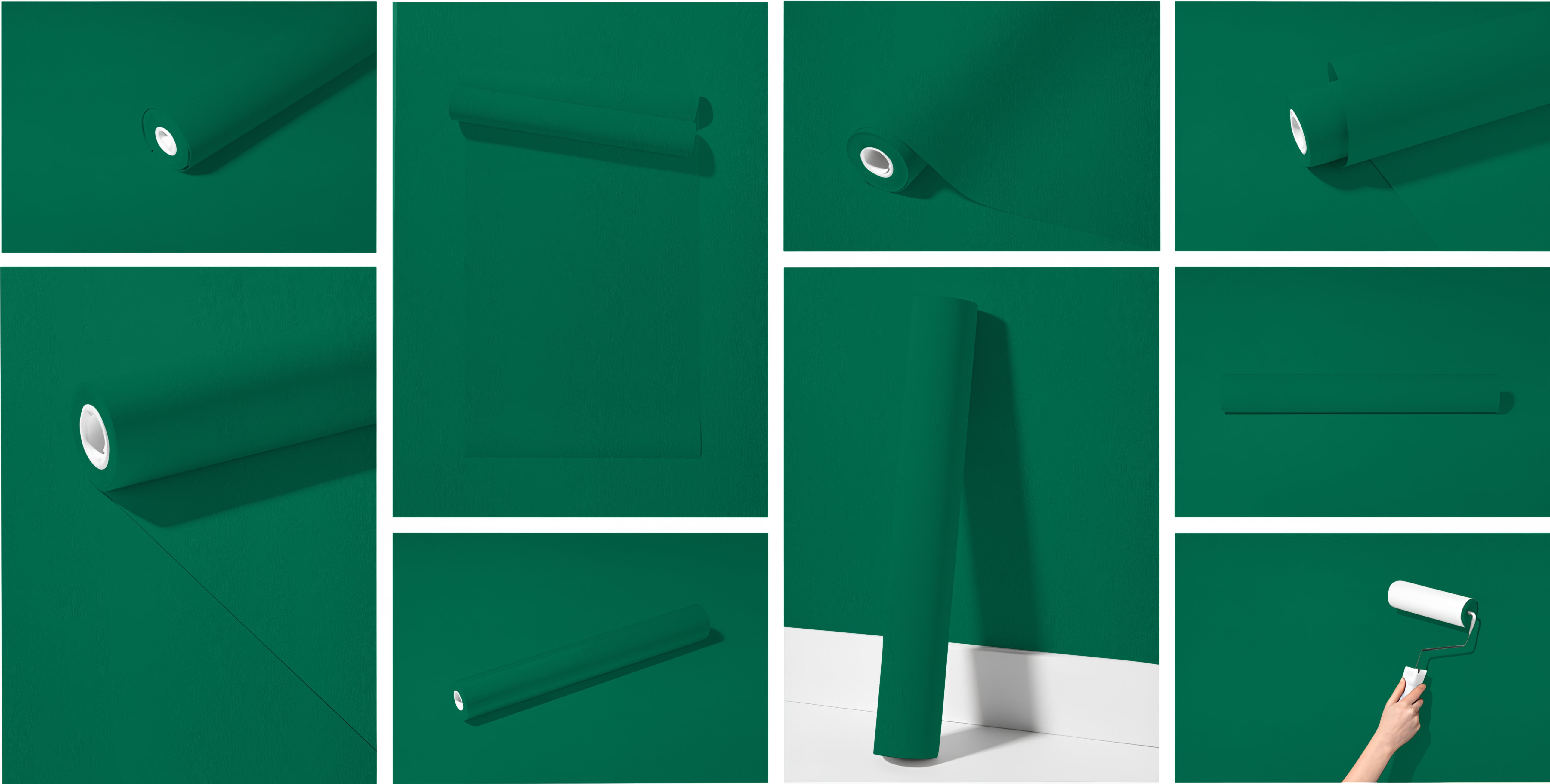 Peel & Stick Removable Re-usable Paint - Color RAL 6016 Turquoise Green - offRAL™ - RALRAW LLC, USA