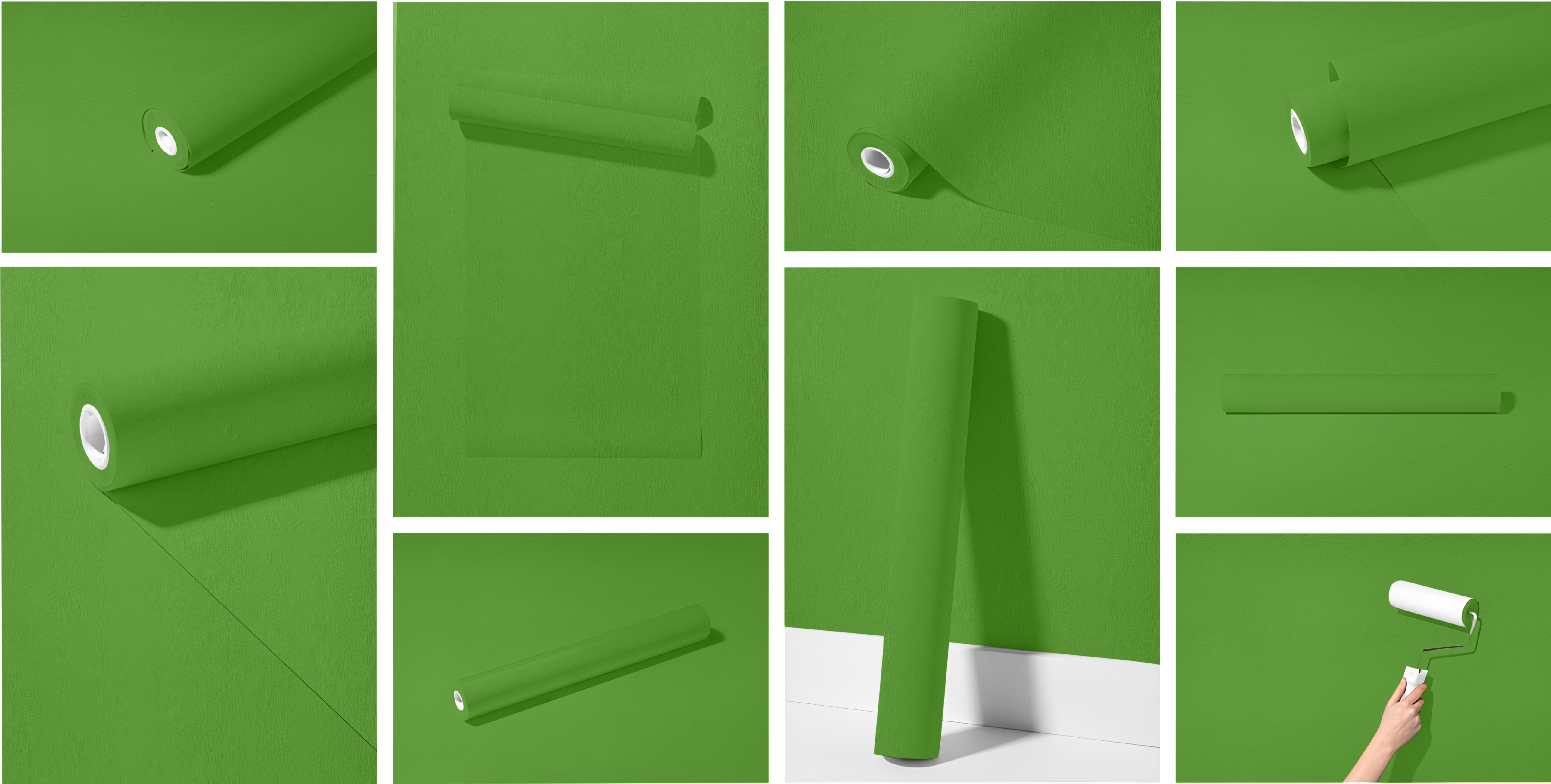 Peel & Stick Removable Re-usable Paint - Color RAL 6018 Yellow Green - offRAL™ - RALRAW LLC, USA