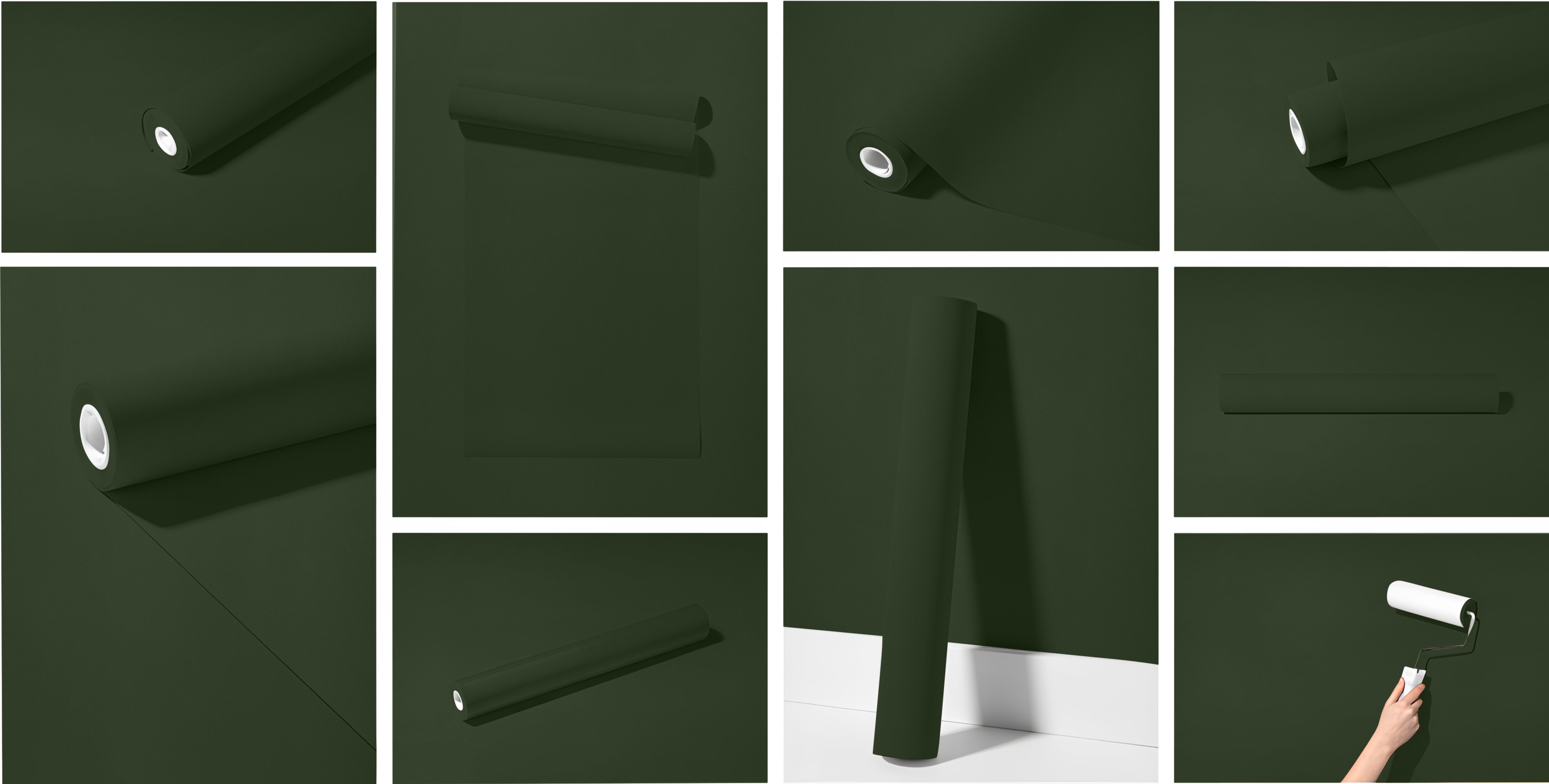 Peel & Stick Removable Re-usable Paint - Color RAL 6020 Chrome Green - offRAL™ - RALRAW LLC, USA