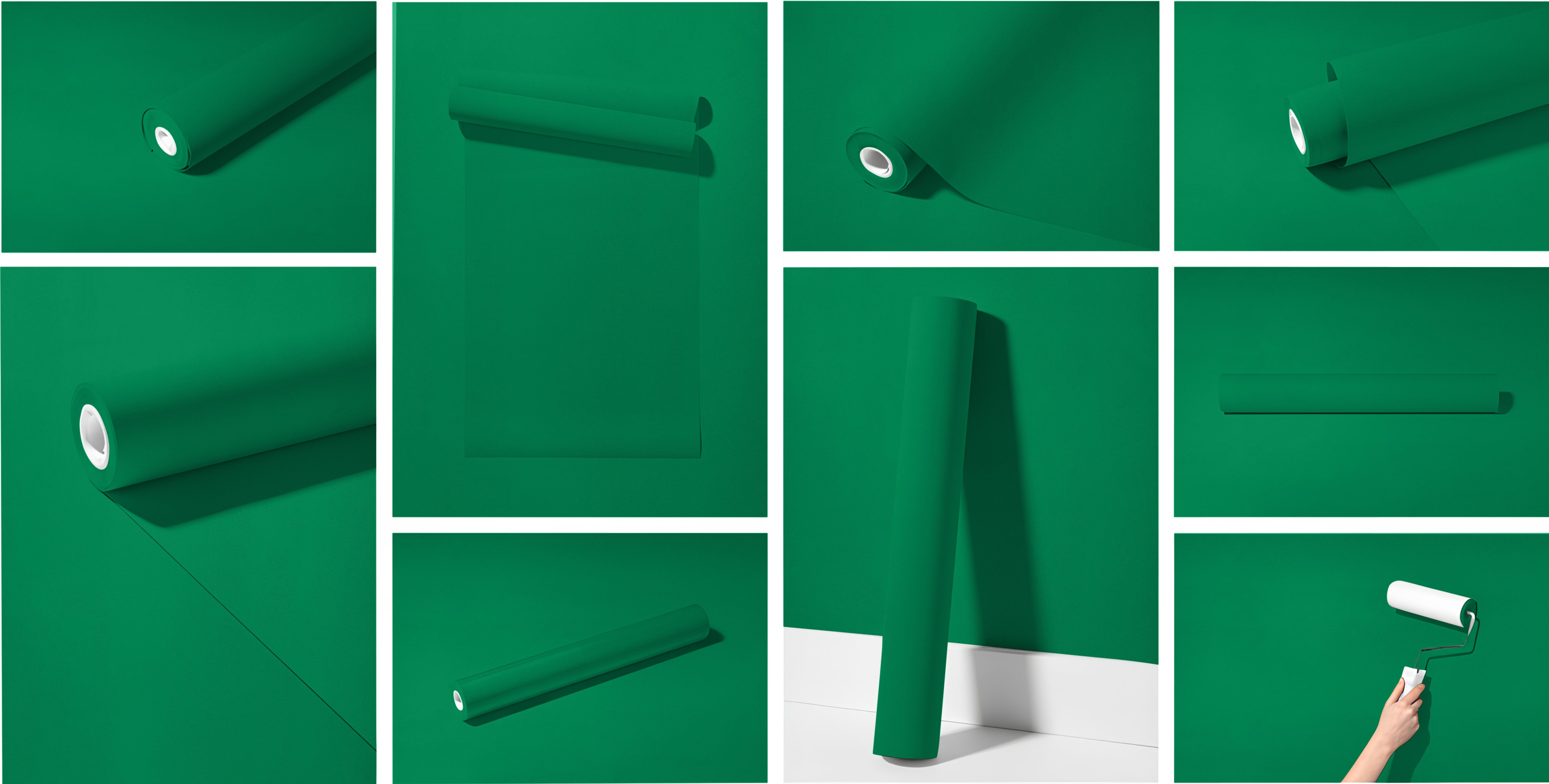 Peel & Stick Removable Re-usable Paint - Color RAL 6024 Traffic Green - offRAL™ - RALRAW LLC, USA