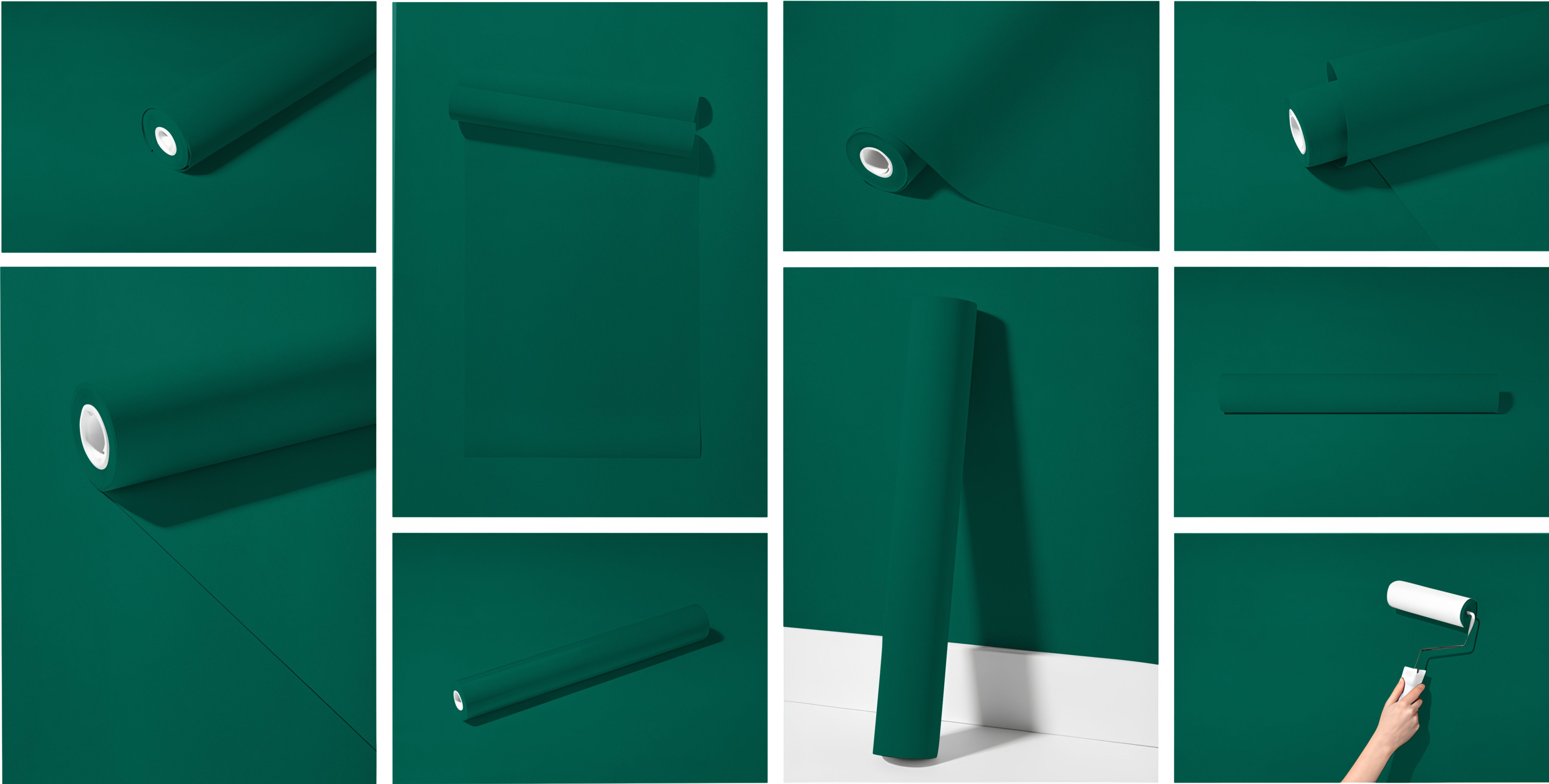 Peel & Stick Removable Re-usable Paint - Color RAL 6026 Opal Green - offRAL™ - RALRAW LLC, USA