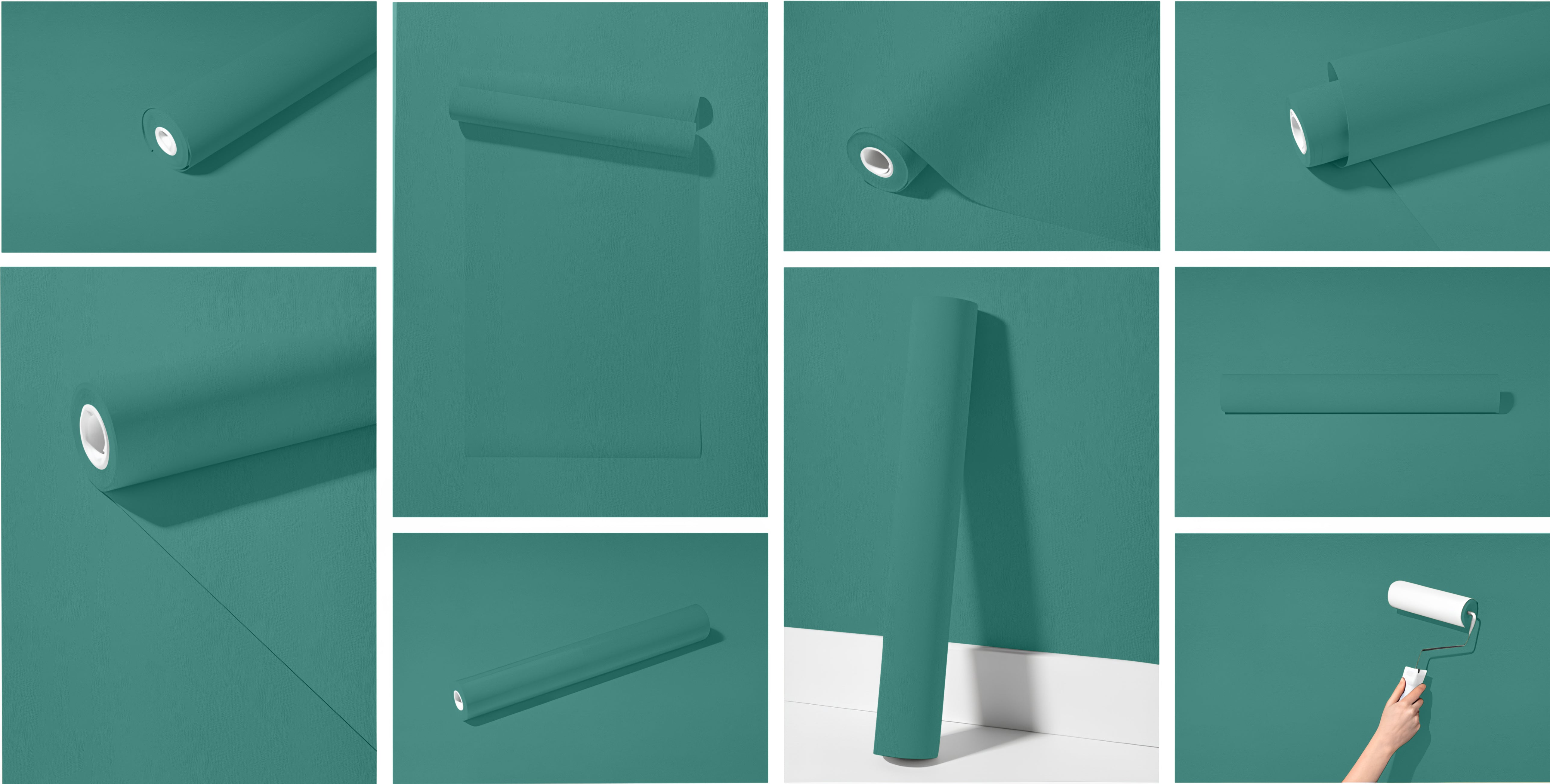 Peel & Stick Removable Re-usable Paint - Color RAL 6033 Mint Turquoise - offRAL™ - RALRAW LLC, USA