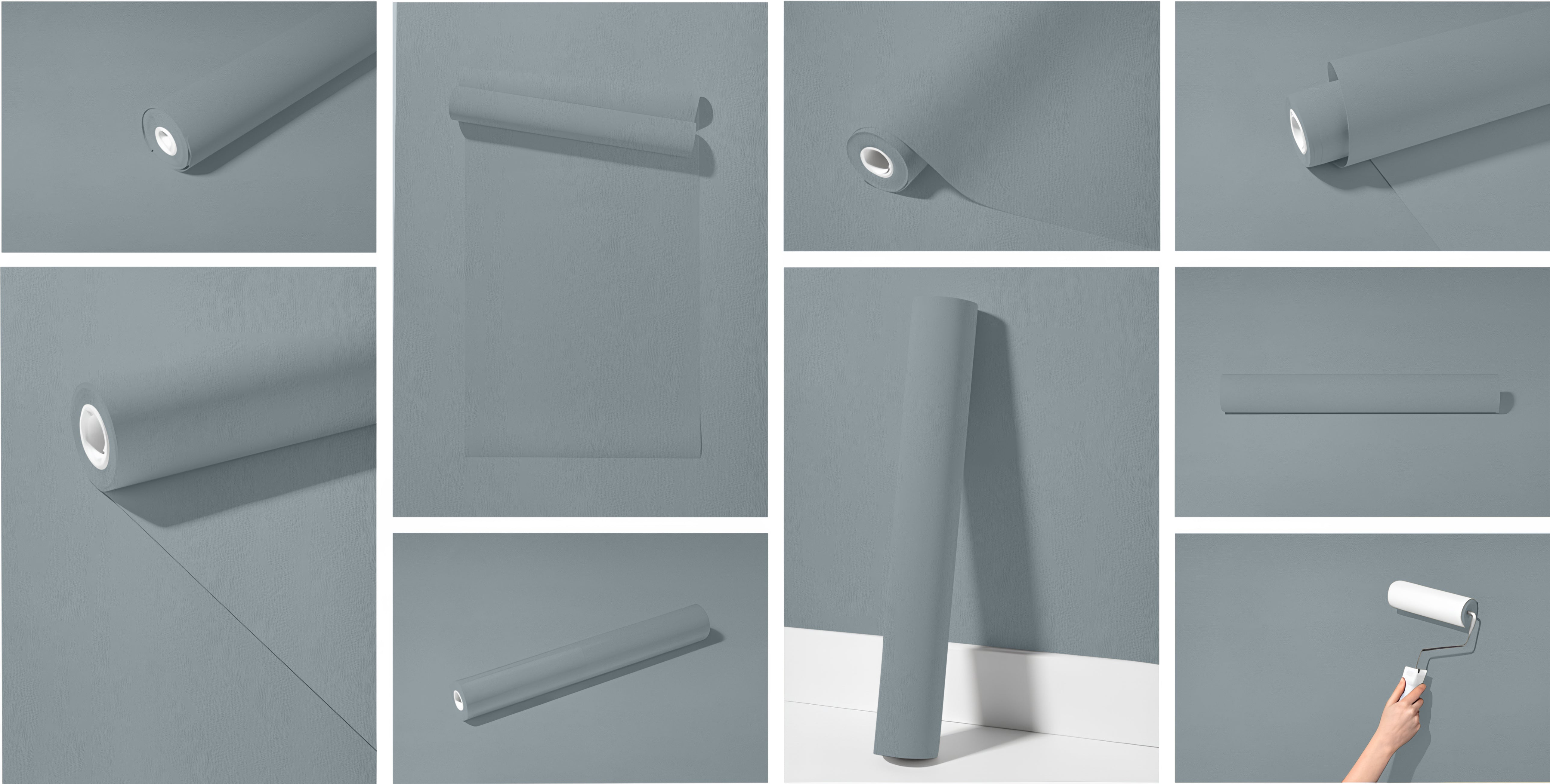 Peel & Stick Removable Re-usable Paint - Color RAL 7001 Silver Grey - offRAL™ - RALRAW LLC, USA