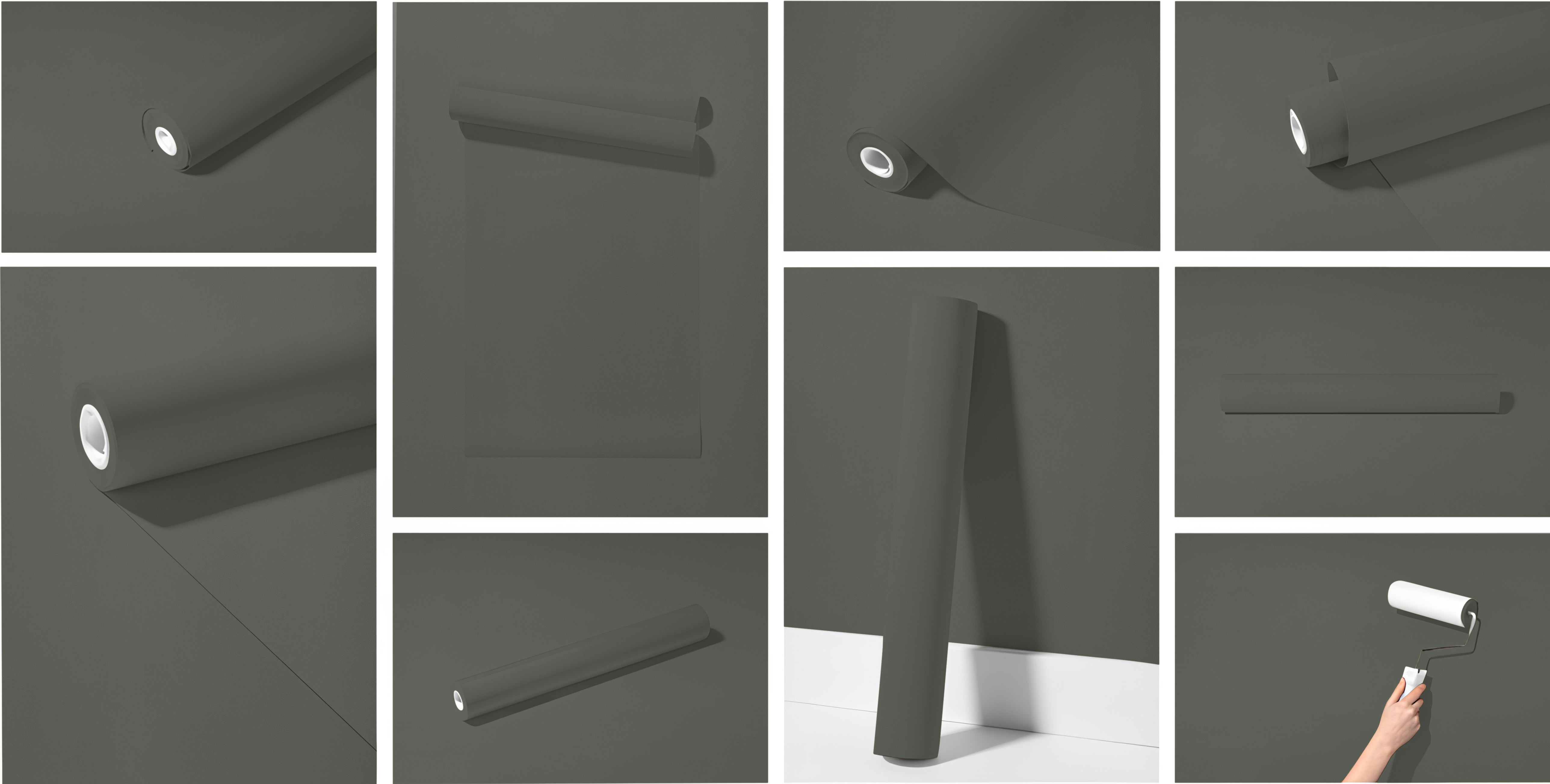 Peel & Stick Removable Re-usable Paint - Color RAL 7009 Green Grey - offRAL™ - RALRAW LLC, USA