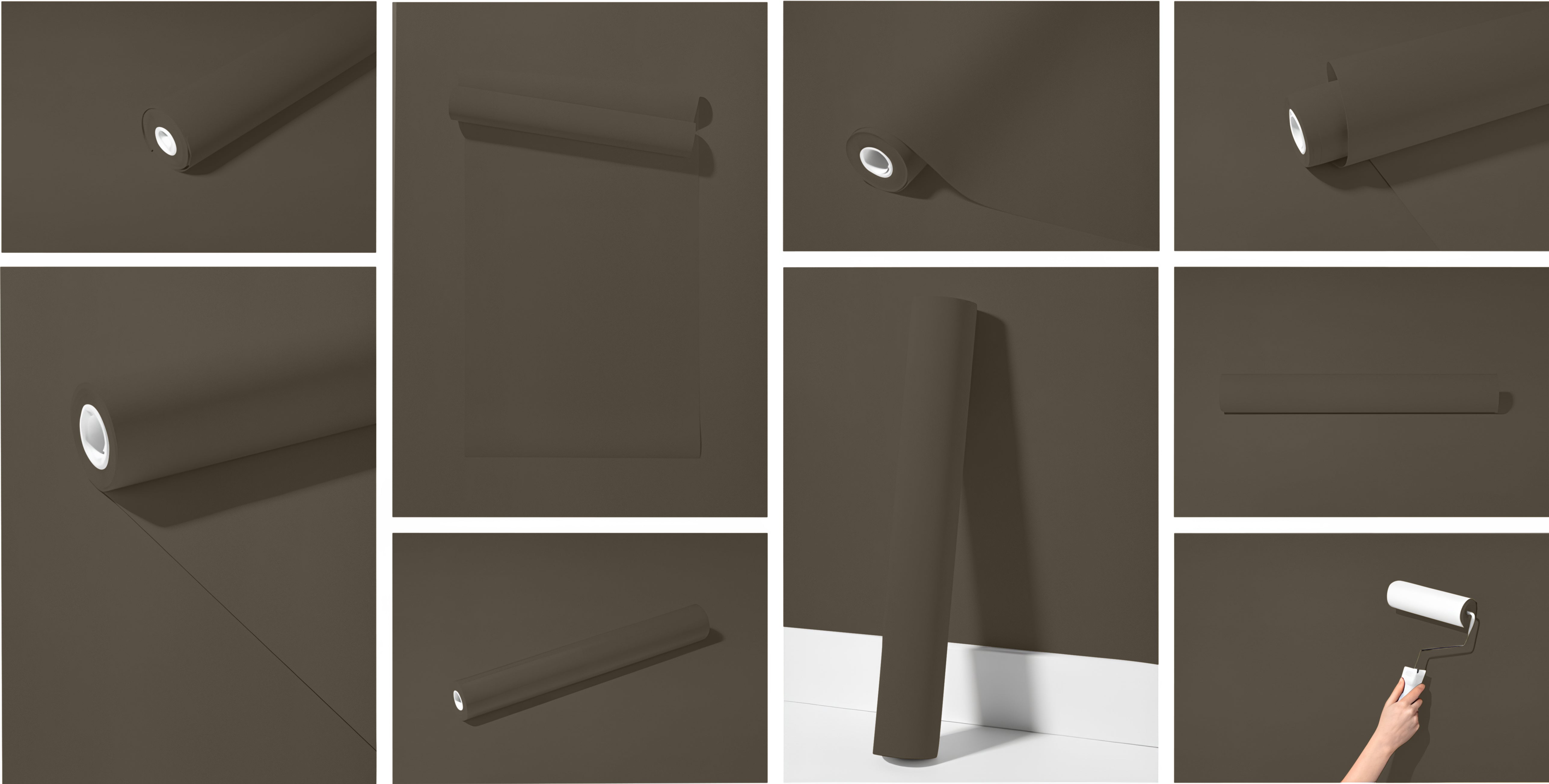Peel & Stick Removable Re-usable Paint - Color RAL 7013 Brown Grey - offRAL™ - RALRAW LLC, USA