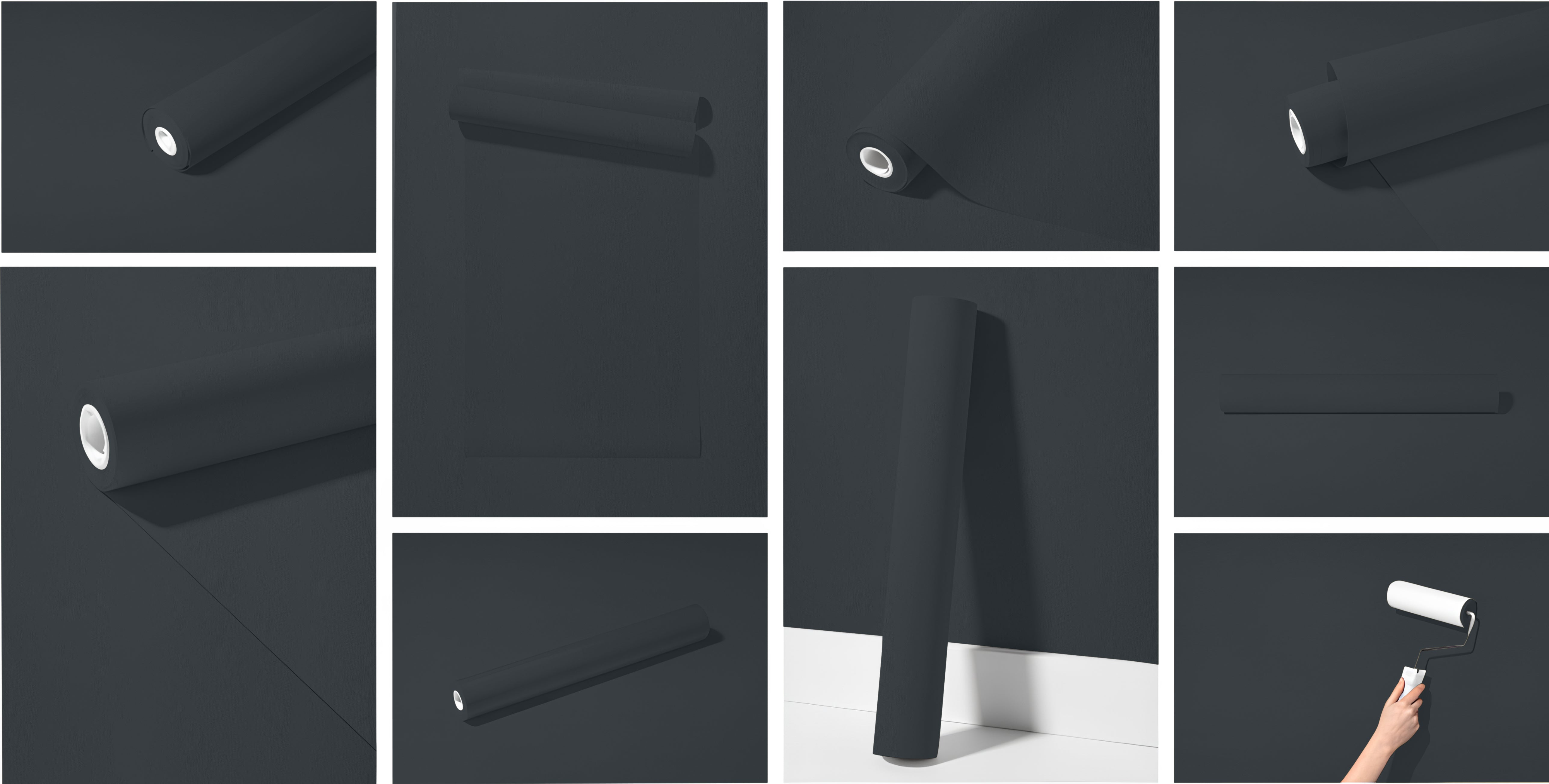 Peel & Stick Removable Re-usable Paint - Color RAL 7016 Anthracite Grey - offRAL™ - RALRAW LLC, USA