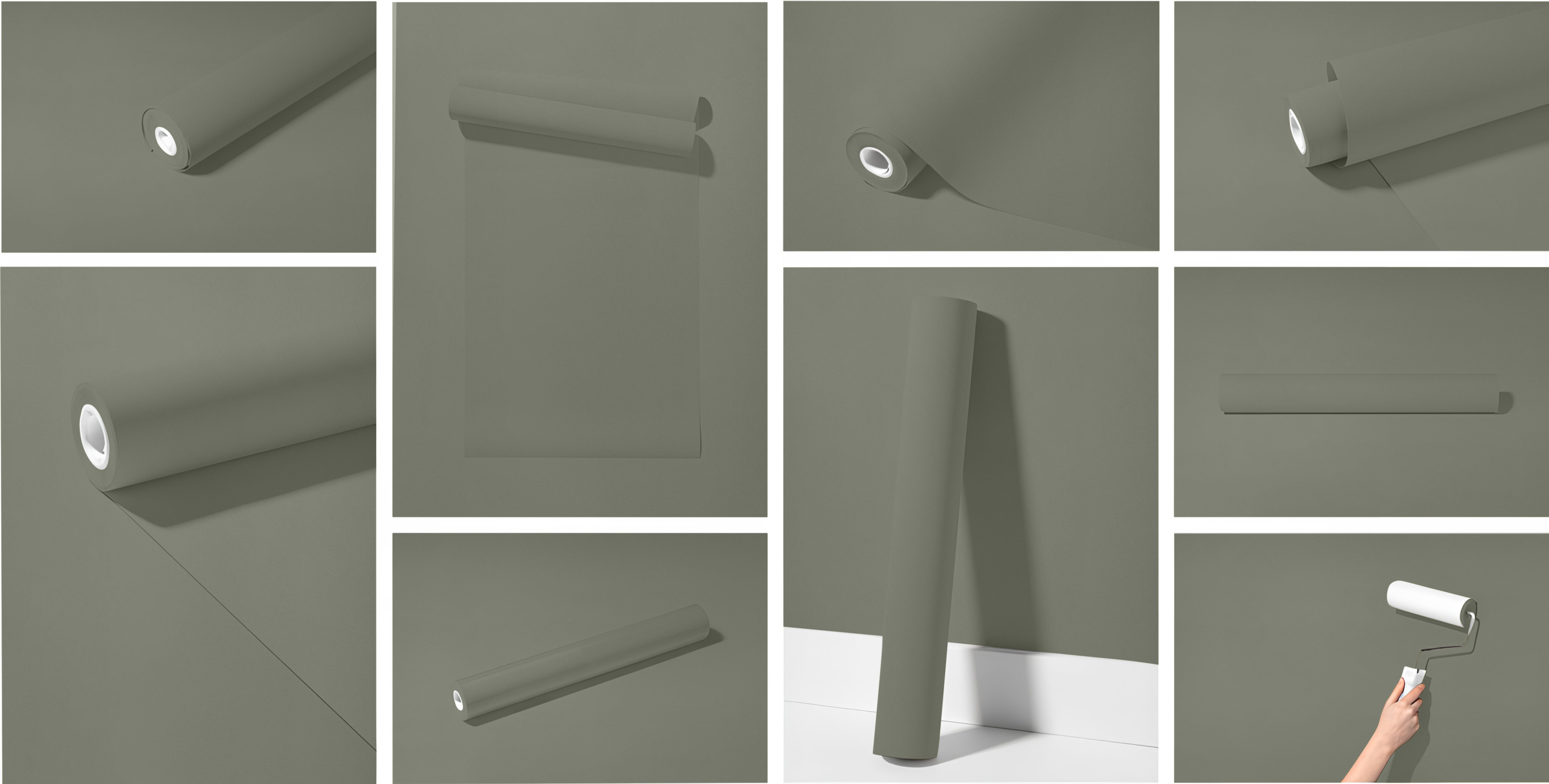 Peel & Stick Removable Re-usable Paint - Color RAL 7033 Cement Grey - offRAL™ - RALRAW LLC, USA