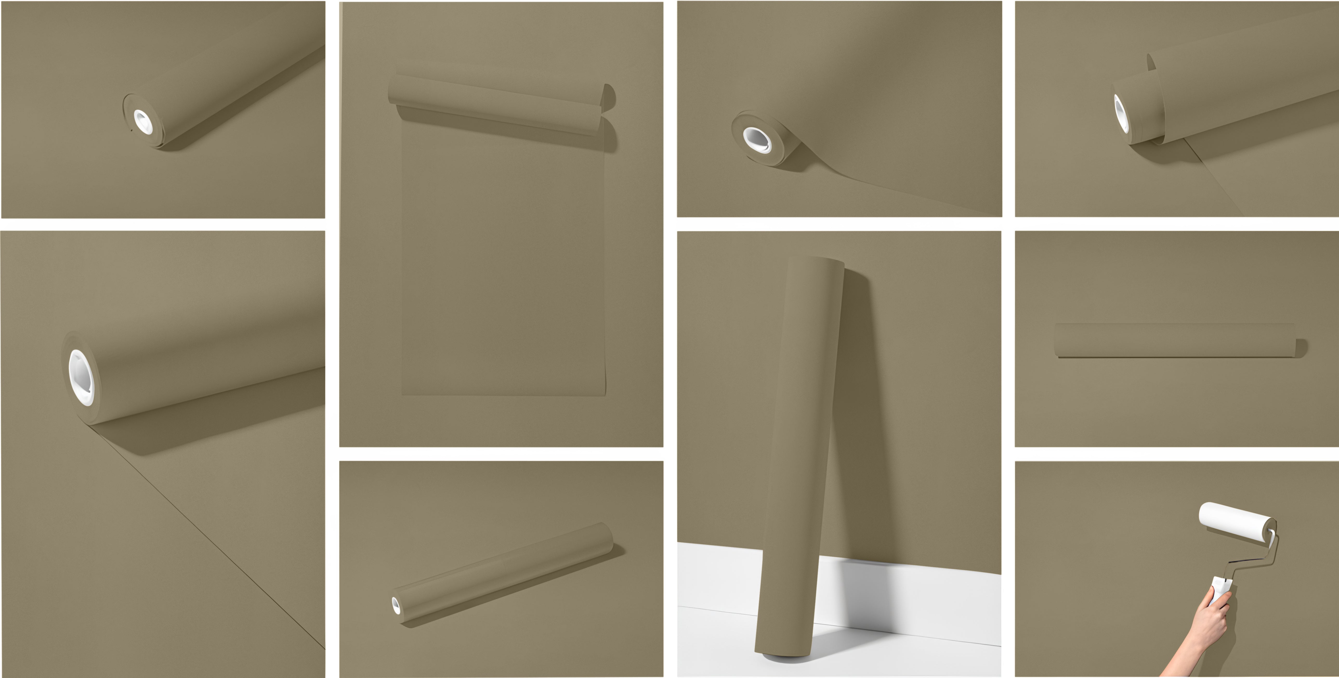 Peel & Stick Removable Re-usable Paint - Color RAL 7034 Yellow Grey - offRAL™ - RALRAW LLC, USA