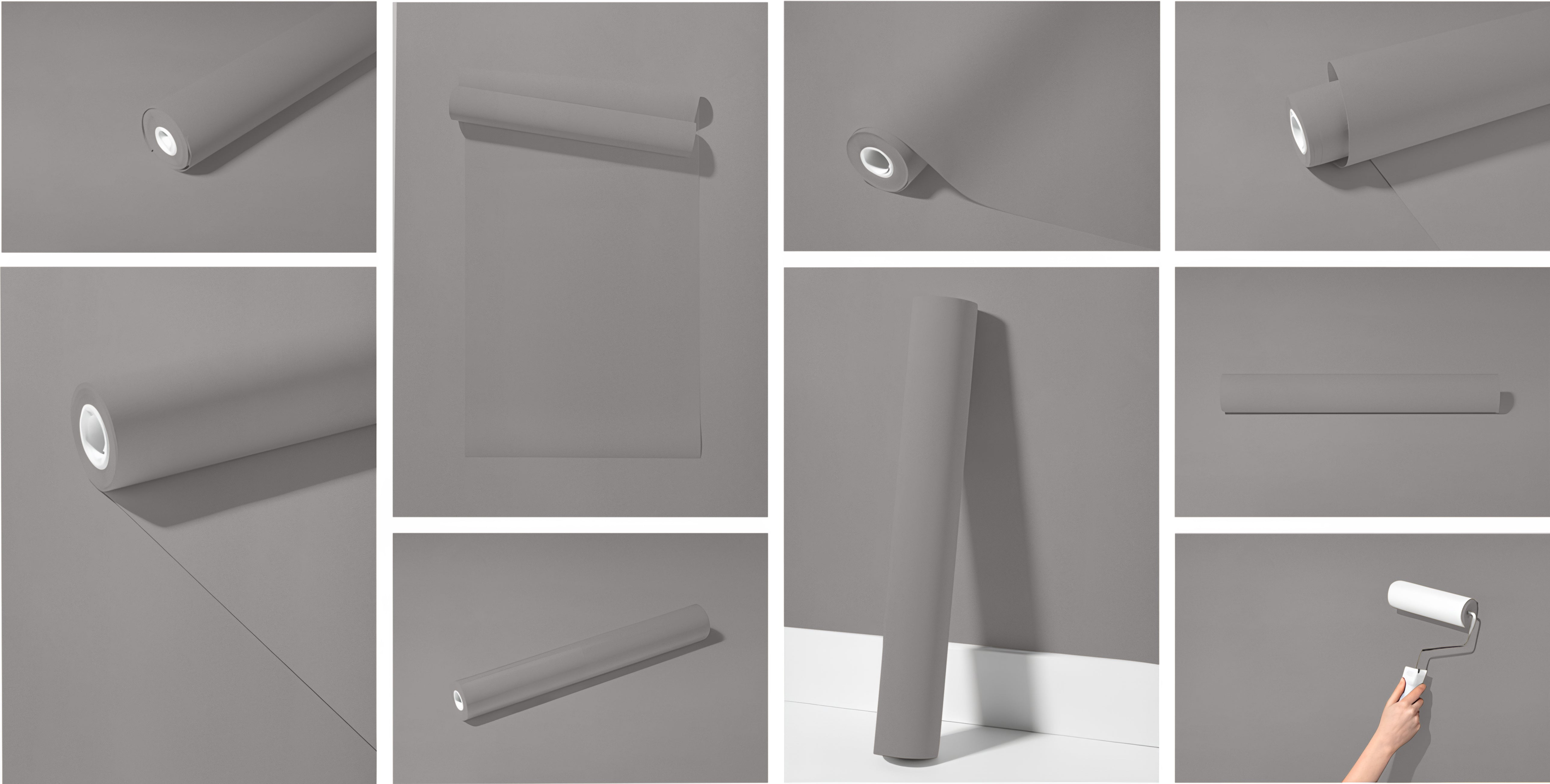 Peel & Stick Removable Re-usable Paint - Color RAL 7036 Platinum Grey - offRAL™ - RALRAW LLC, USA