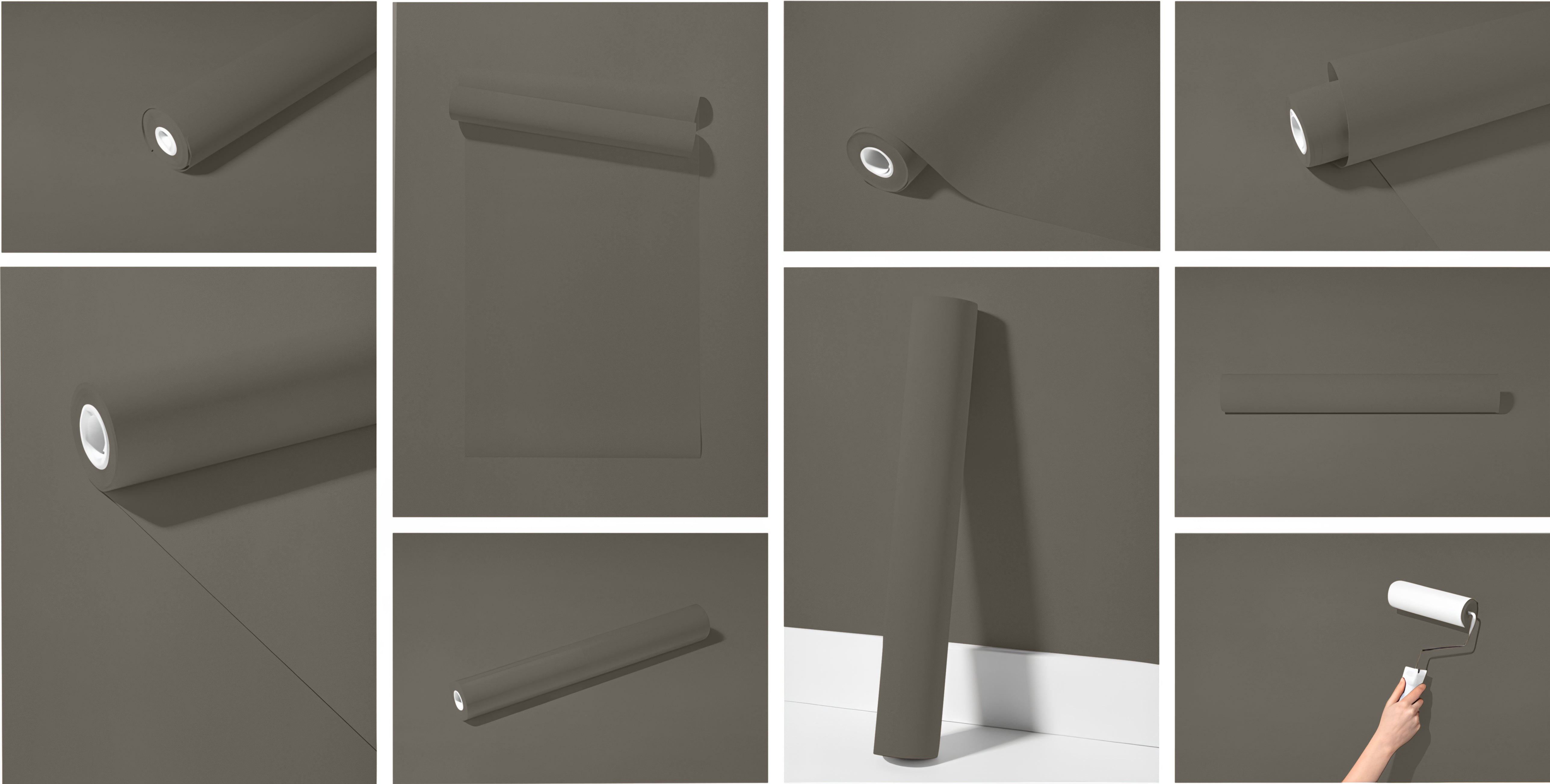 Peel & Stick Removable Re-usable Paint - Color RAL 7039 Quartz Grey - offRAL™ - RALRAW LLC, USA