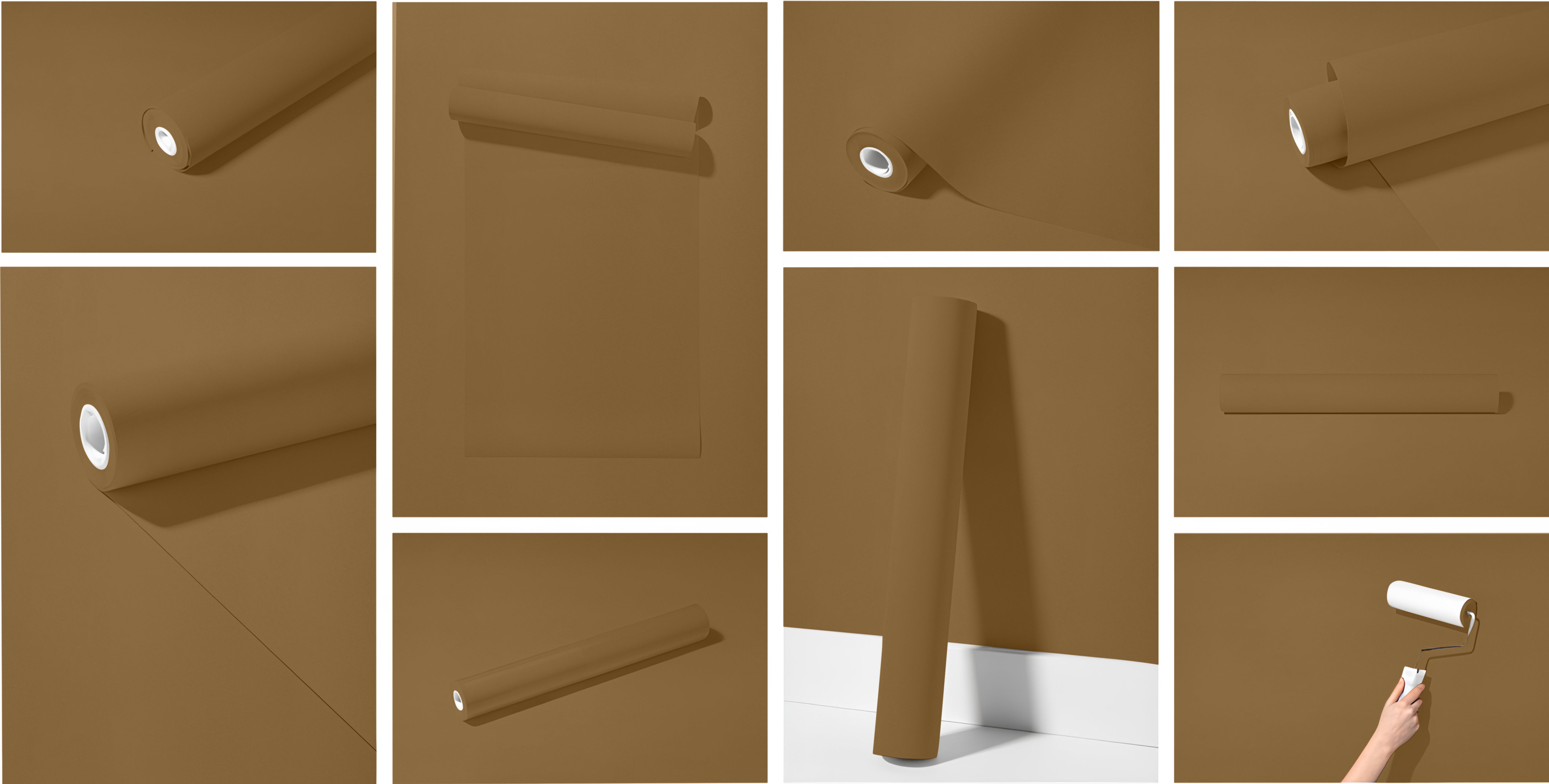Peel & Stick Removable Re-usable Paint - Color RAL 8000 Green Brown - offRAL™ - RALRAW LLC, USA