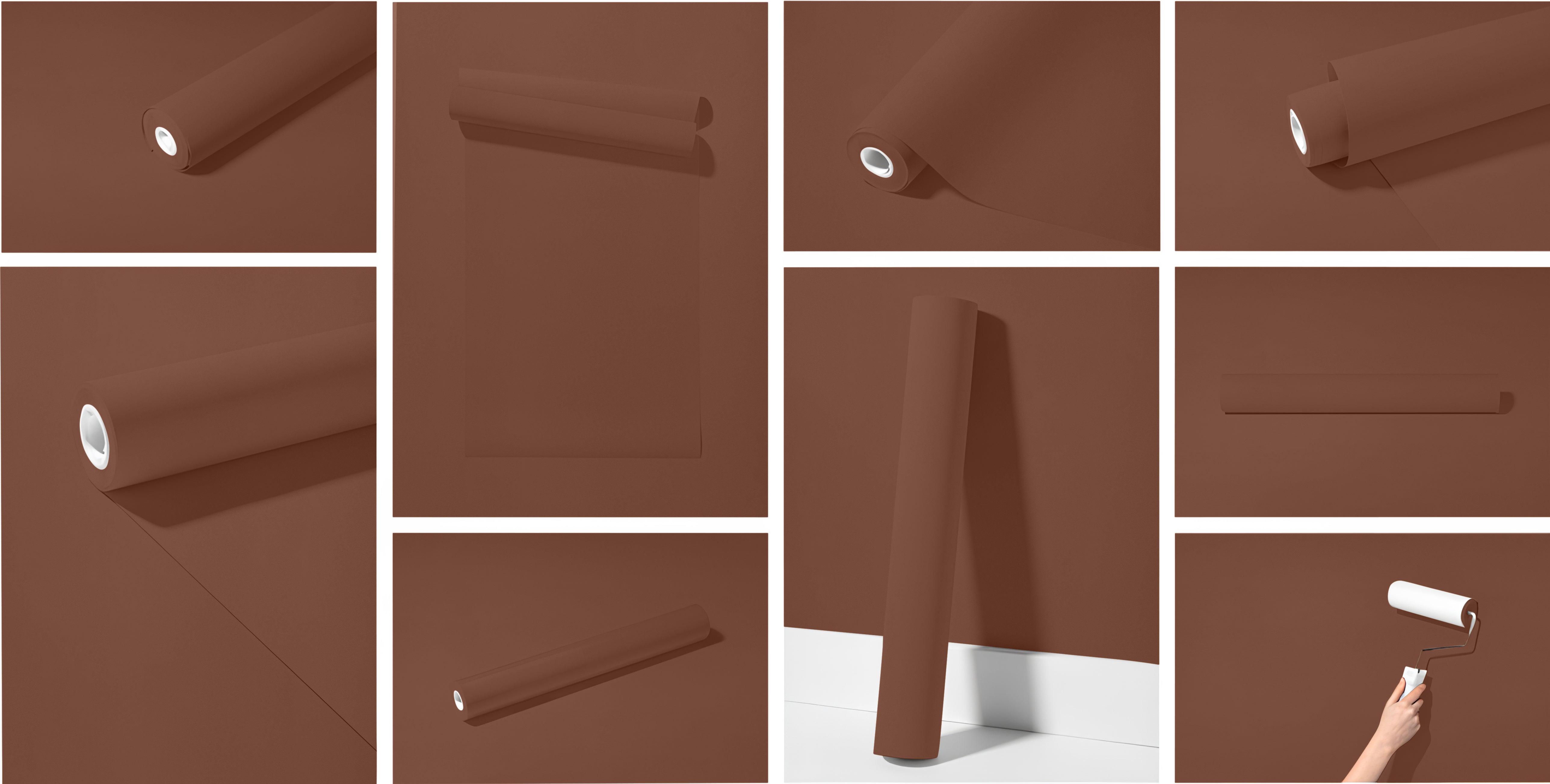 Peel & Stick Removable Re-usable Paint - Color RAL 8002 Signal Brown - offRAL™ - RALRAW LLC, USA