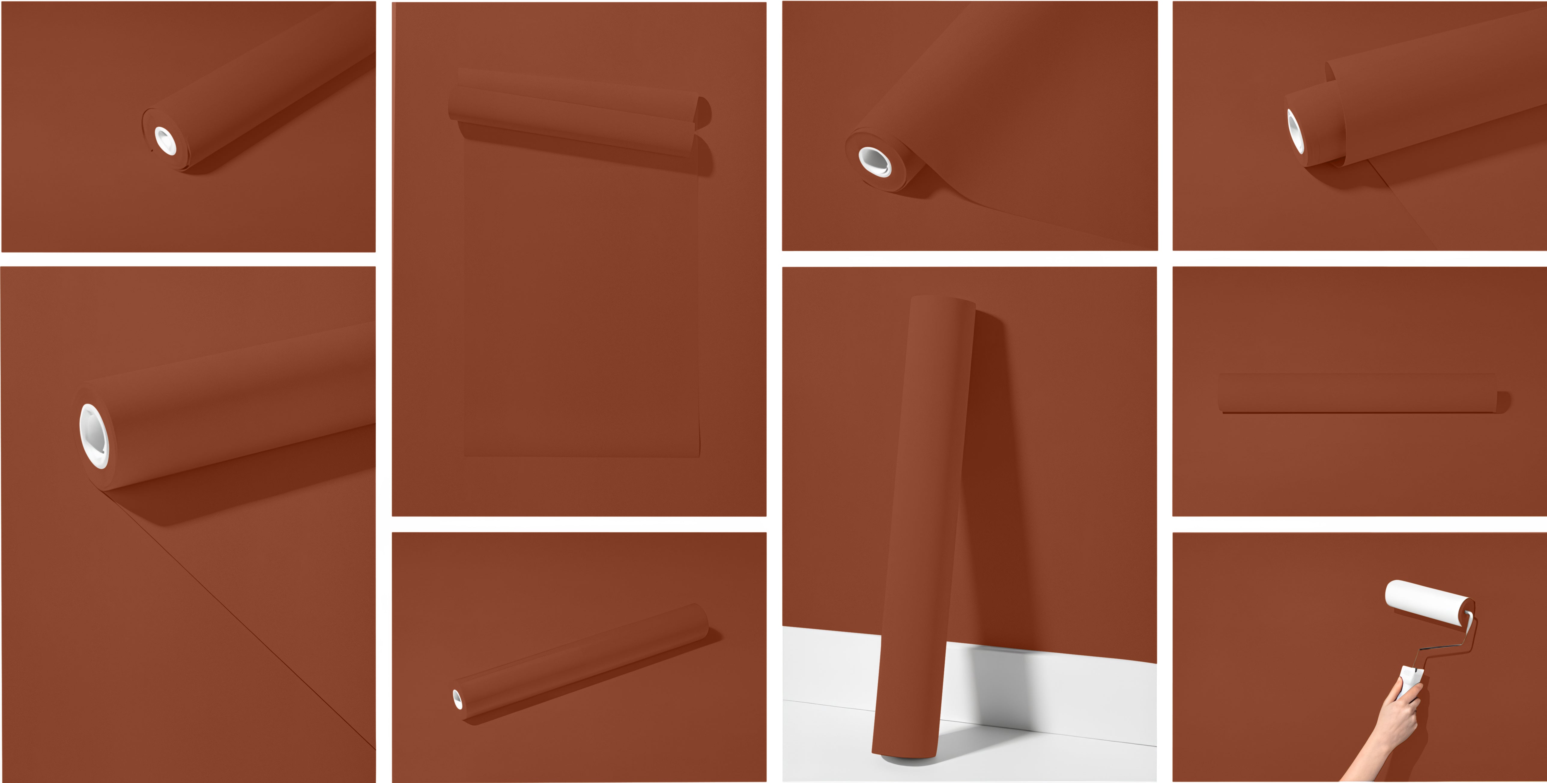 Peel & Stick Removable Re-usable Paint - Color RAL 8004 Copper Brown - offRAL™ - RALRAW LLC, USA