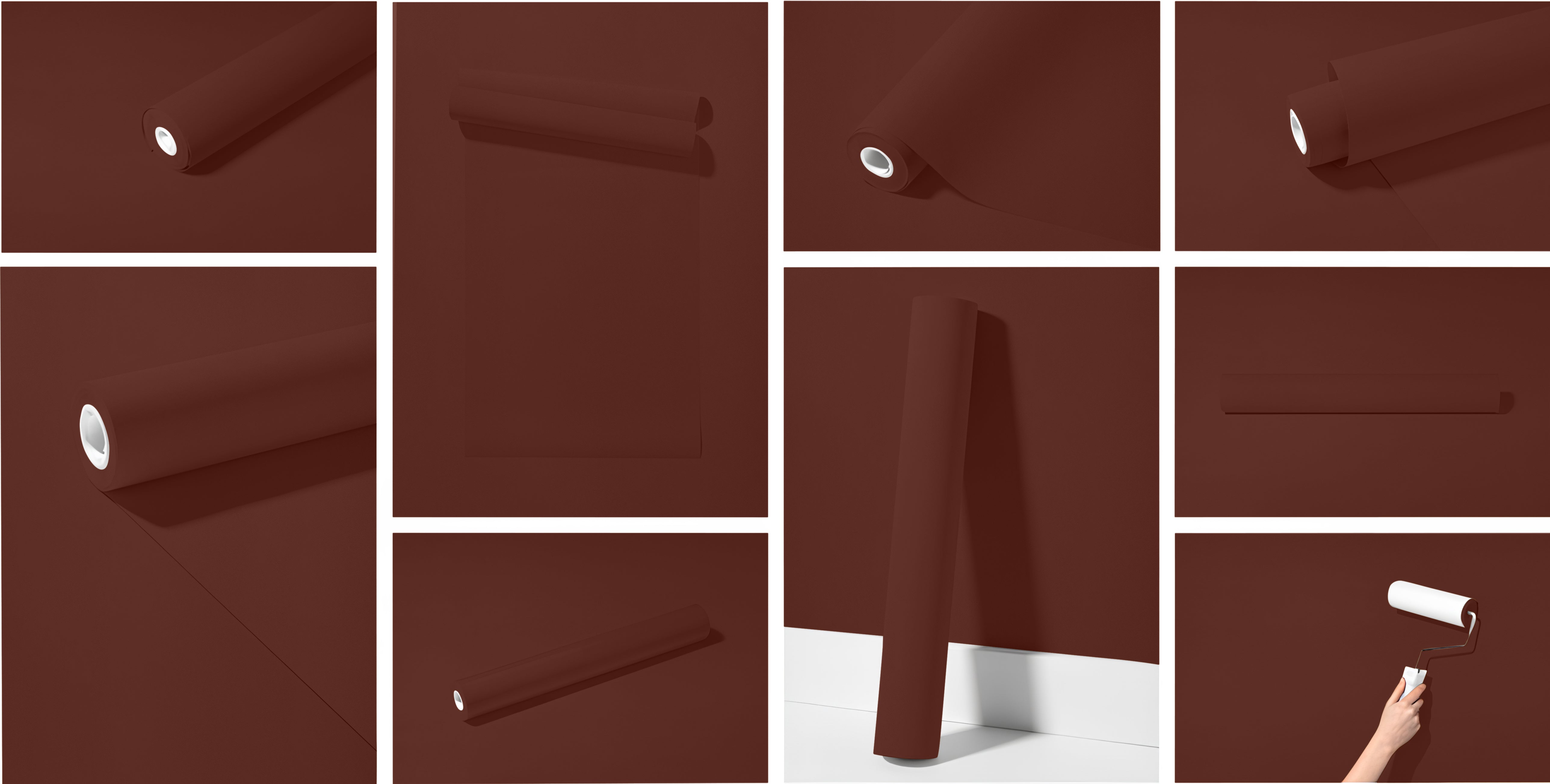 Peel & Stick Removable Re-usable Paint - Color RAL 8015 Chestnut Brown - offRAL™ - RALRAW LLC, USA