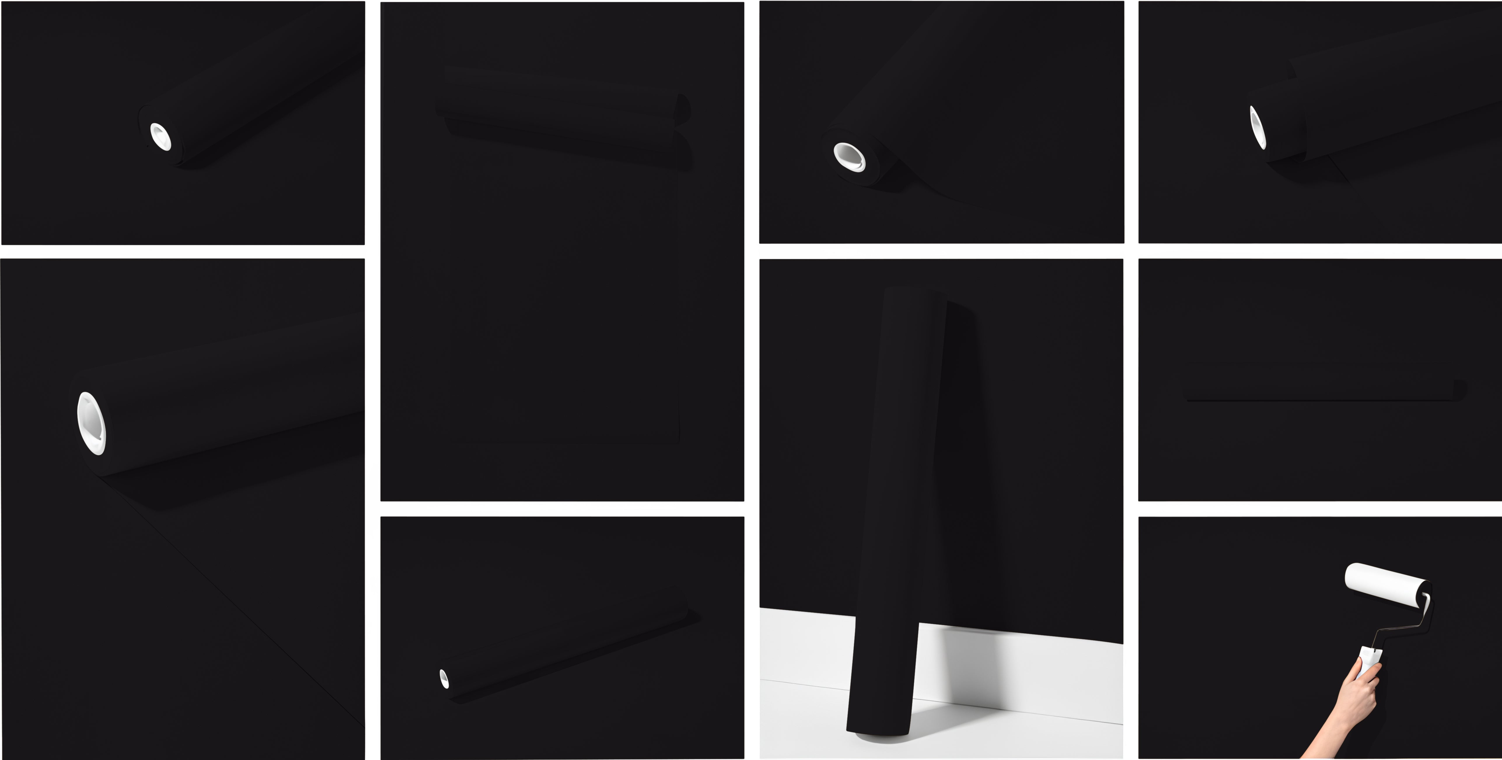 Peel & Stick Removable Re-usable Paint - Color RAL 8022 Black Brown - offRAL™ - RALRAW LLC, USA