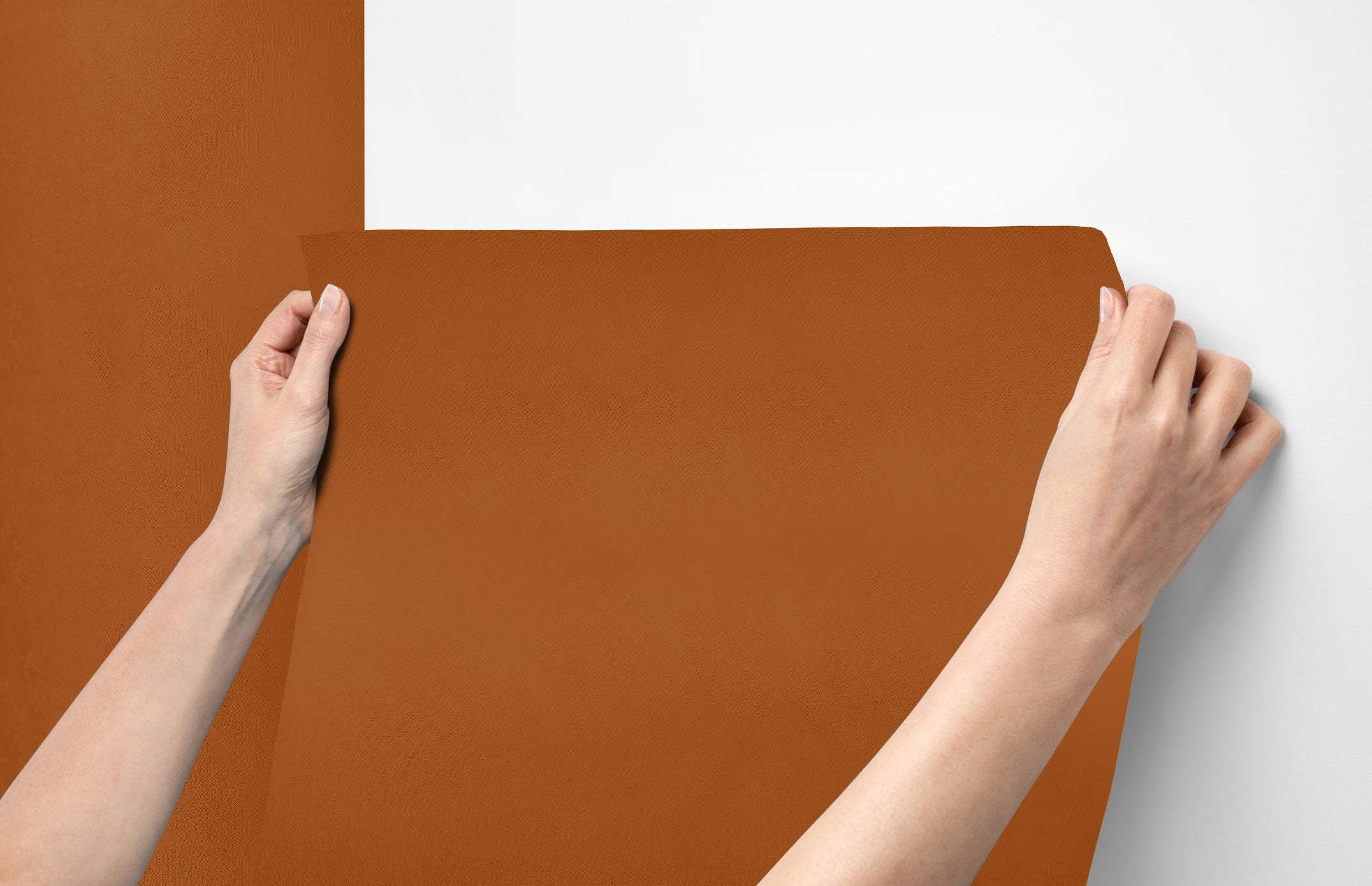 Peel & Stick Removable Re-usable Paint - Color RAL 8023 Orange Brown - offRAL™ - RALRAW LLC, USA