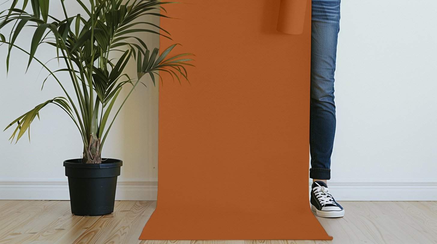 Peel & Stick Removable Re-usable Paint - Color RAL 8023 Orange Brown - offRAL™ - RALRAW LLC, USA
