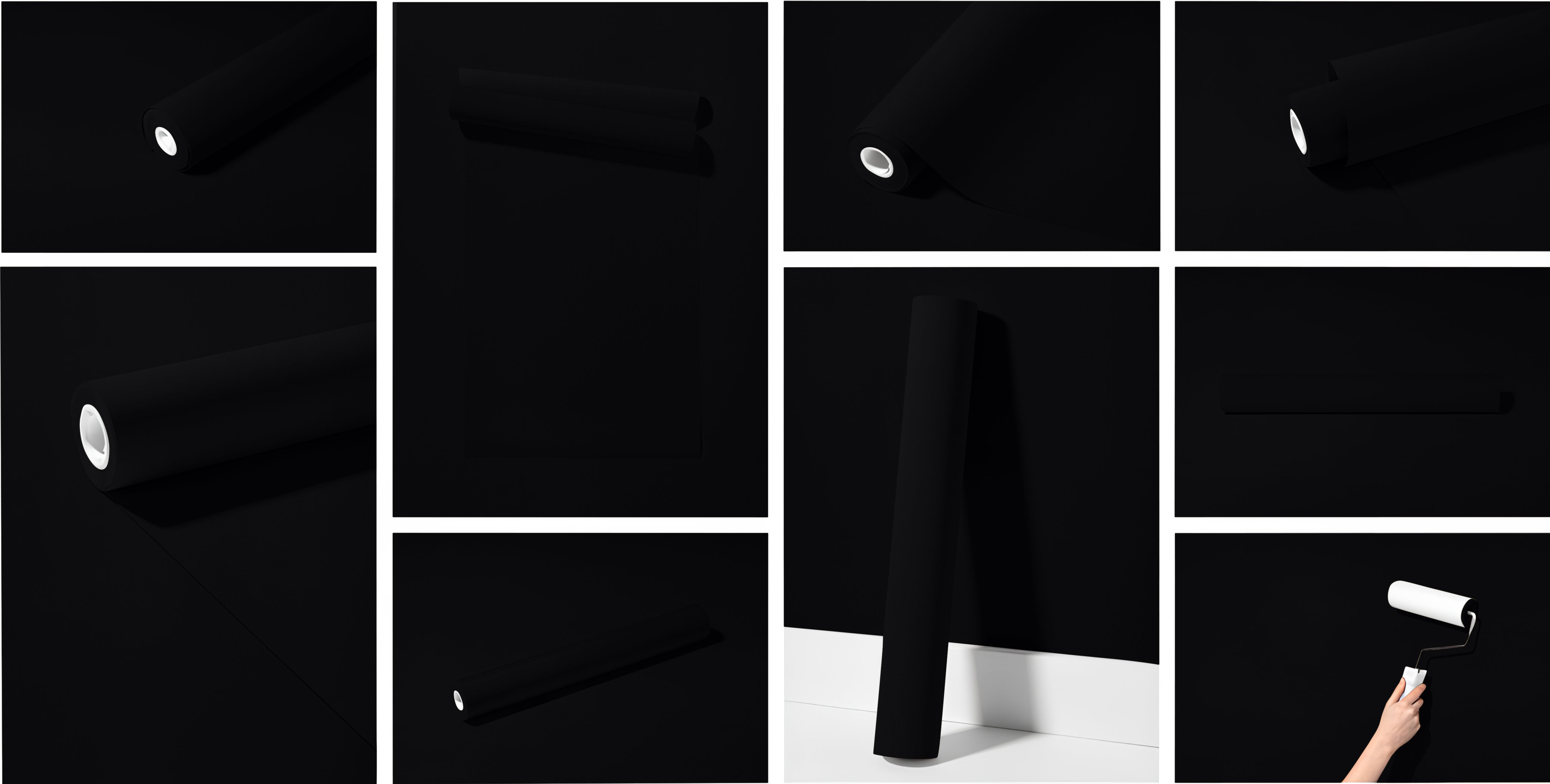 Peel & Stick Removable Re-usable Paint - Color RAL 9005 Jet Black - offRAL™ - RALRAW LLC, USA
