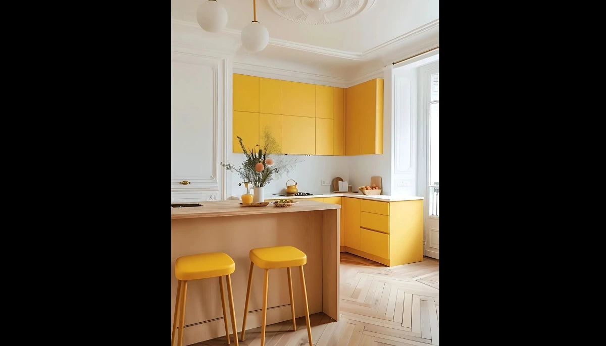 Contact Paper Solid Color - RAL 1021 Colza Yellow - for Cabinets, Countertops, Walls - offRAL™ Paint