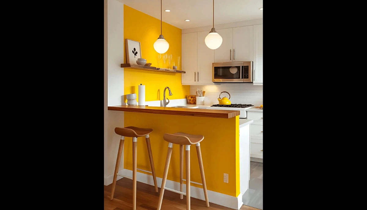 Self Adhesive Wallpaper - RAL 1023 Traffic Yellow - for Kitchen Cabinets & Walls - offRAL™ Paint