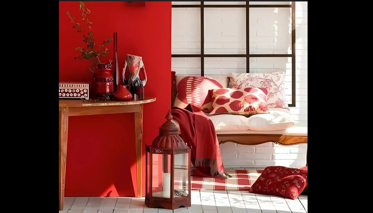 Temporary Wallpaper Solid Color - RAL 3028 Pure Red - Removable Paint - offRAL™