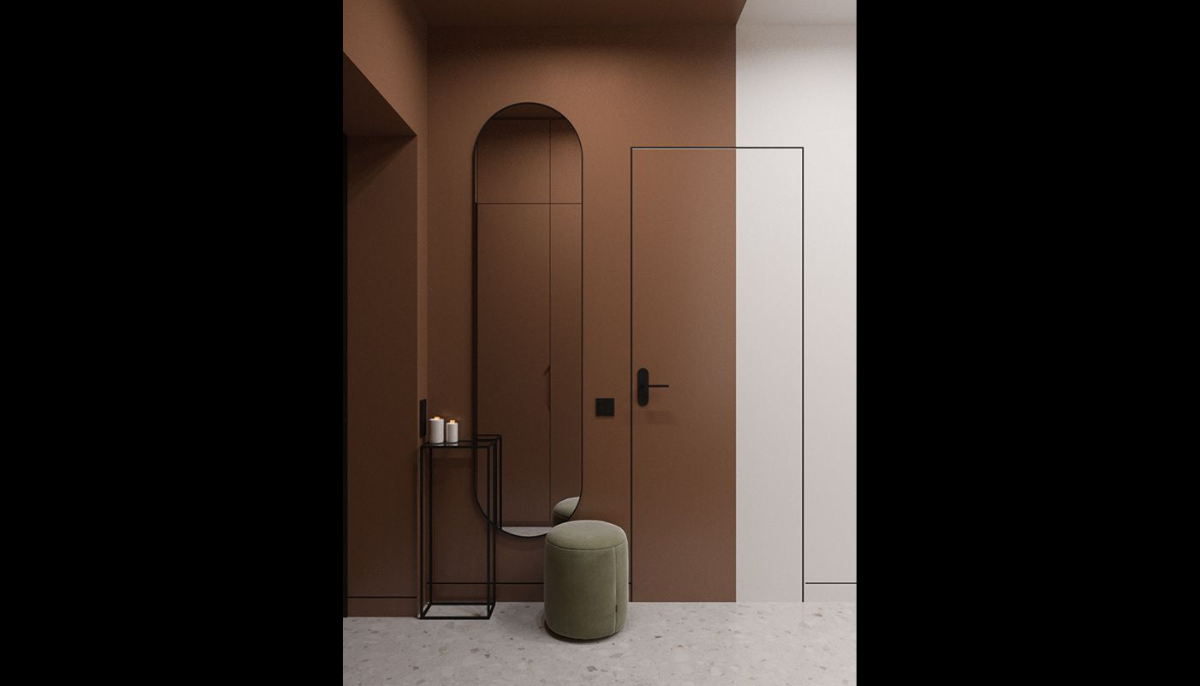 Temporary Wallpaper Solid Color - RAL 8024 Beige Brown - Removable Paint - offRAL™