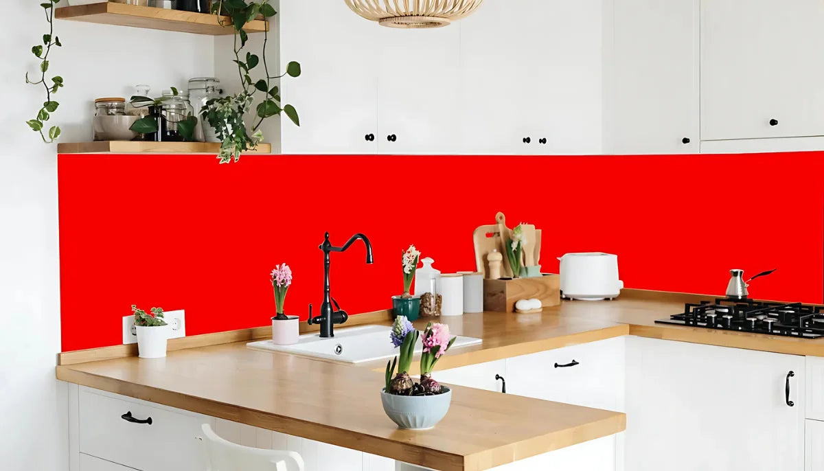 Removable Paint - RAL 3026 Luminous Bright Red - Temporary Renter Friendly Wallpaper - offRAL™