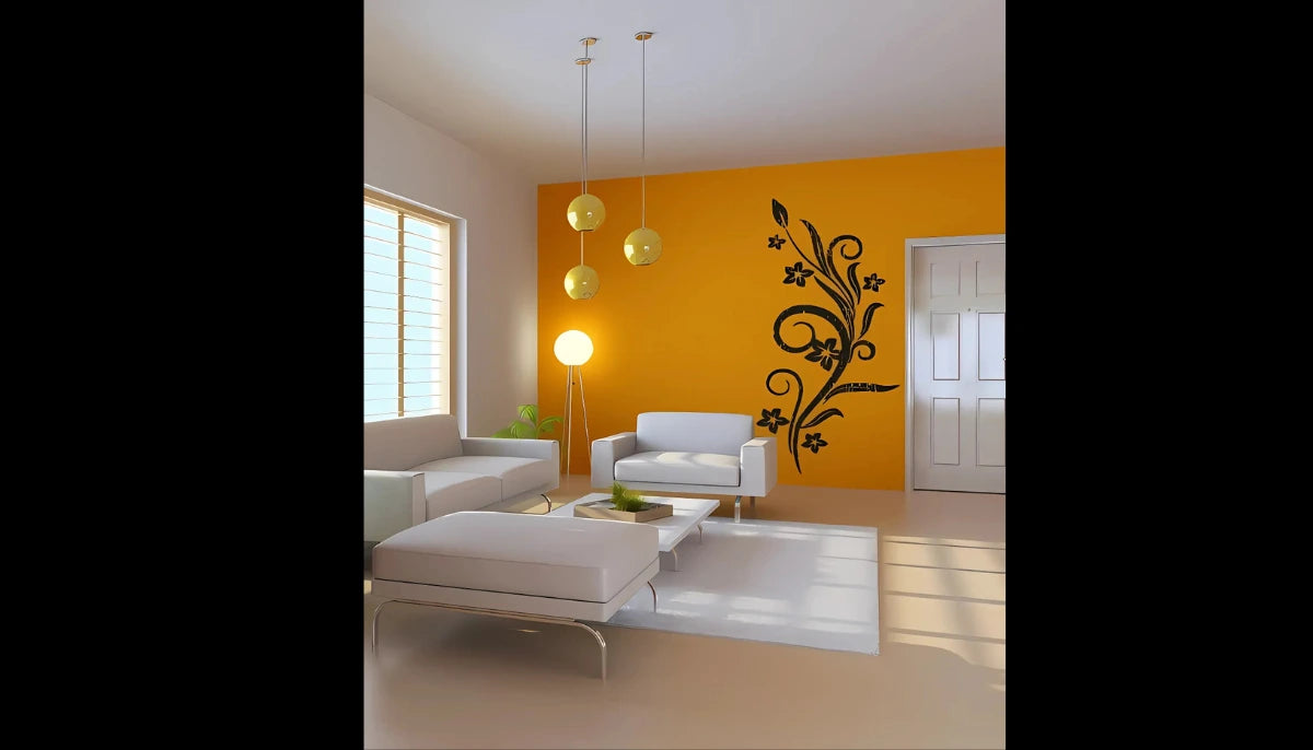 Temporary Wallpaper Solid Color - RAL 1037 Sun Yellow - Removable Paint - offRAL™