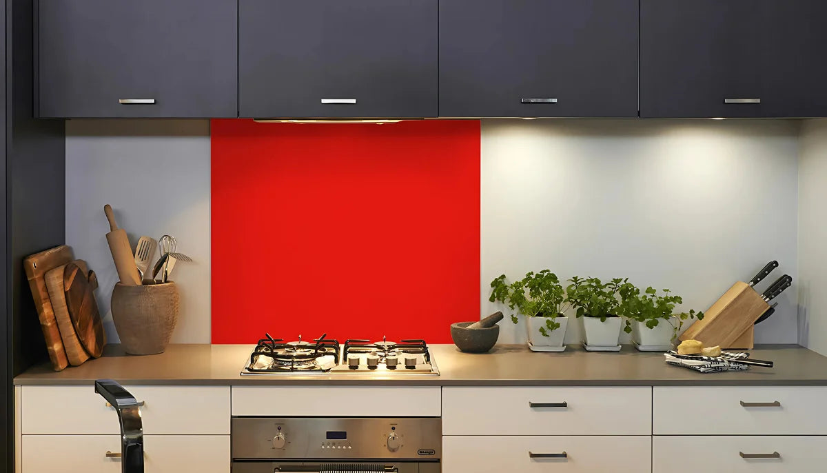 Removable Paint - RAL 3026 Luminous Bright Red - Temporary Renter Friendly Wallpaper - offRAL™