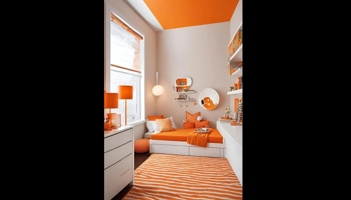 Peel and Stick Paint - RAL 2011 Deep Orange - Solid Color Contact Paper - offRAL™ Paint