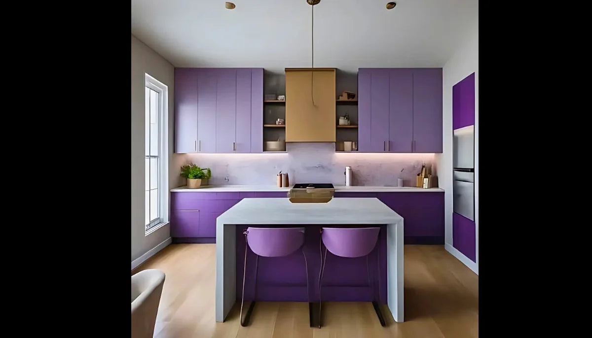 Self Adhesive Wallpaper - RAL 4011 Pearl Violet - for Kitchen Cabinets & Walls - offRAL™ Paint